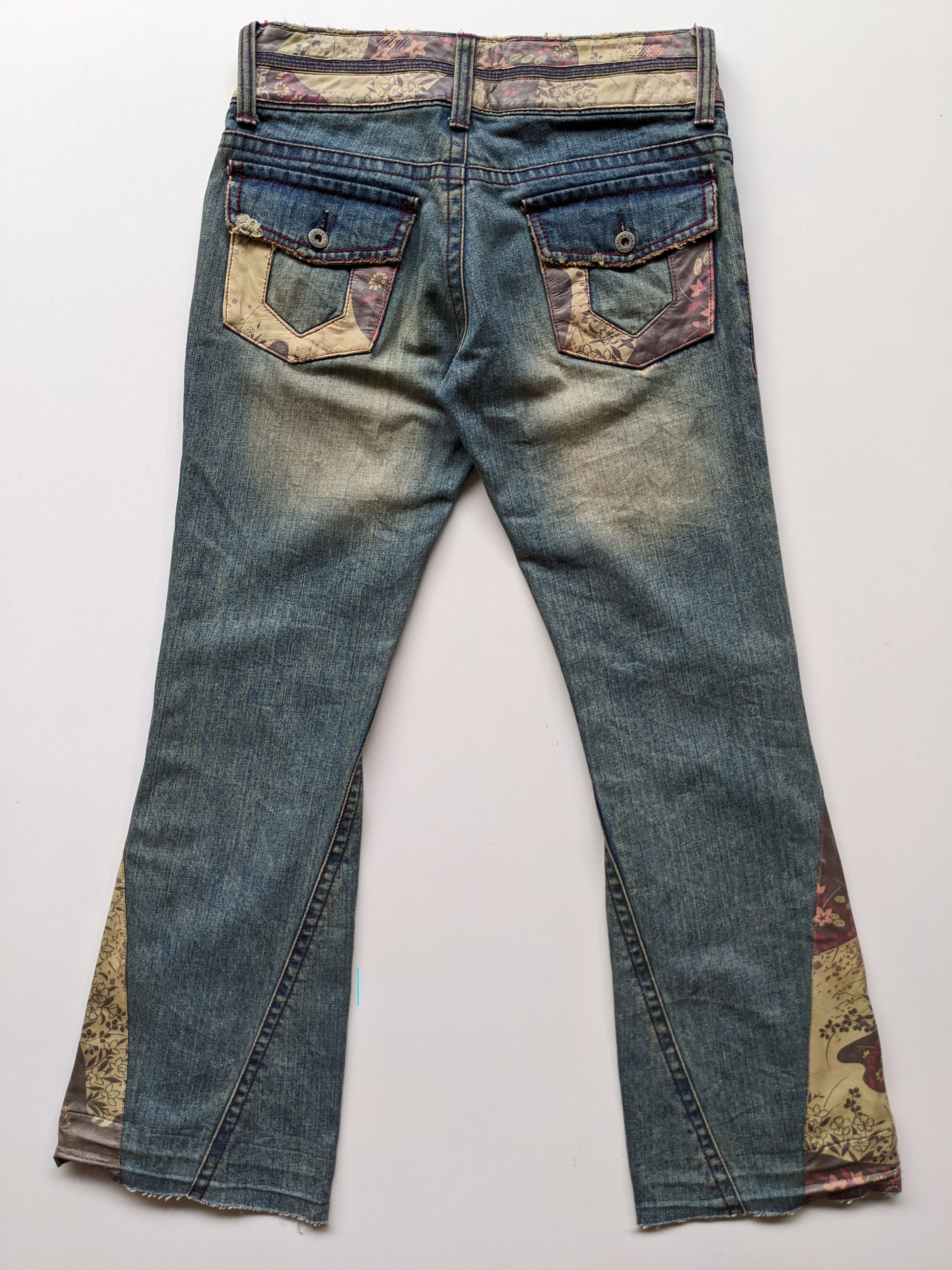 If Six Was Nine × Japanese Brand × Le Grande Bleu (L.G.B.) Vintage KAHA flare floral motif Size US 30 / EU 46 - 2 Thumbnail
