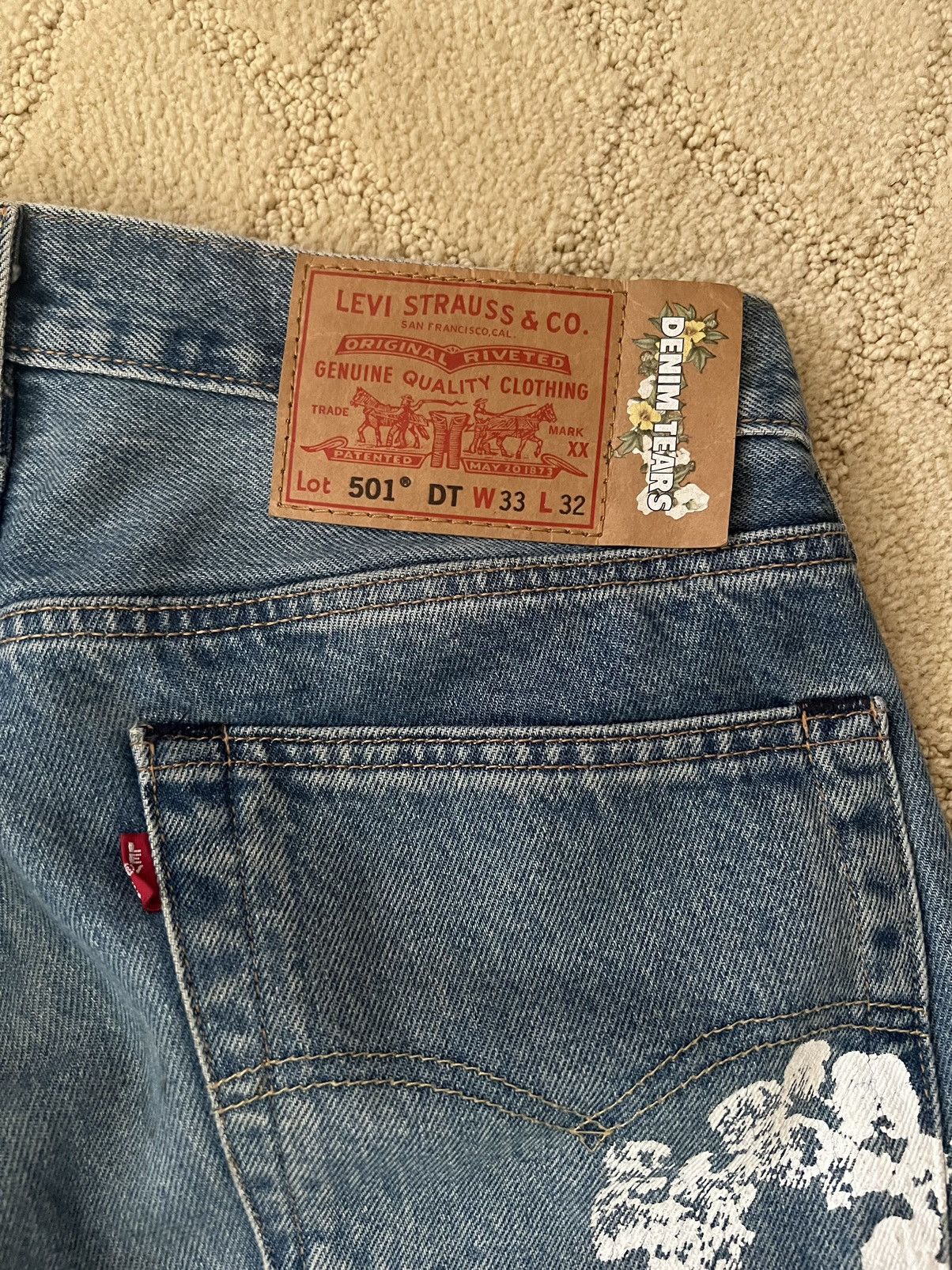 DENIM TEARS × Levi's Denim Tears Cotton Wreath Jeans Size US 33 - 2 Thumbnail