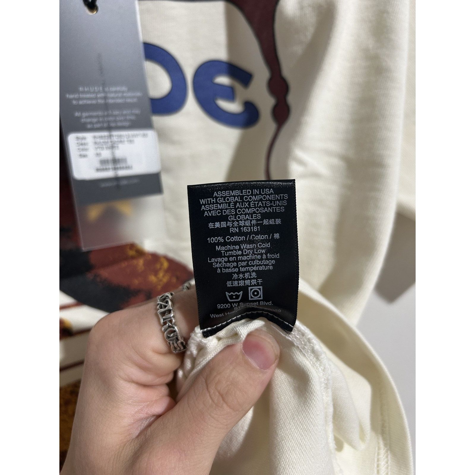 Rhude RHUDE CADRE WHITE TEE SIZE XL NEW Size US XL / EU 56 / 4 - 5 Thumbnail