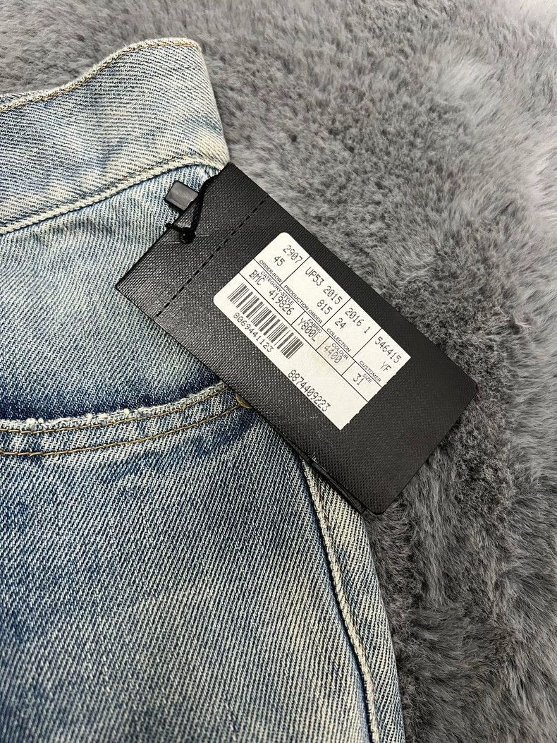 Saint Laurent Paris Saint Laurent Washed Blue Distressed Jeans Size US 31 - 5 Thumbnail