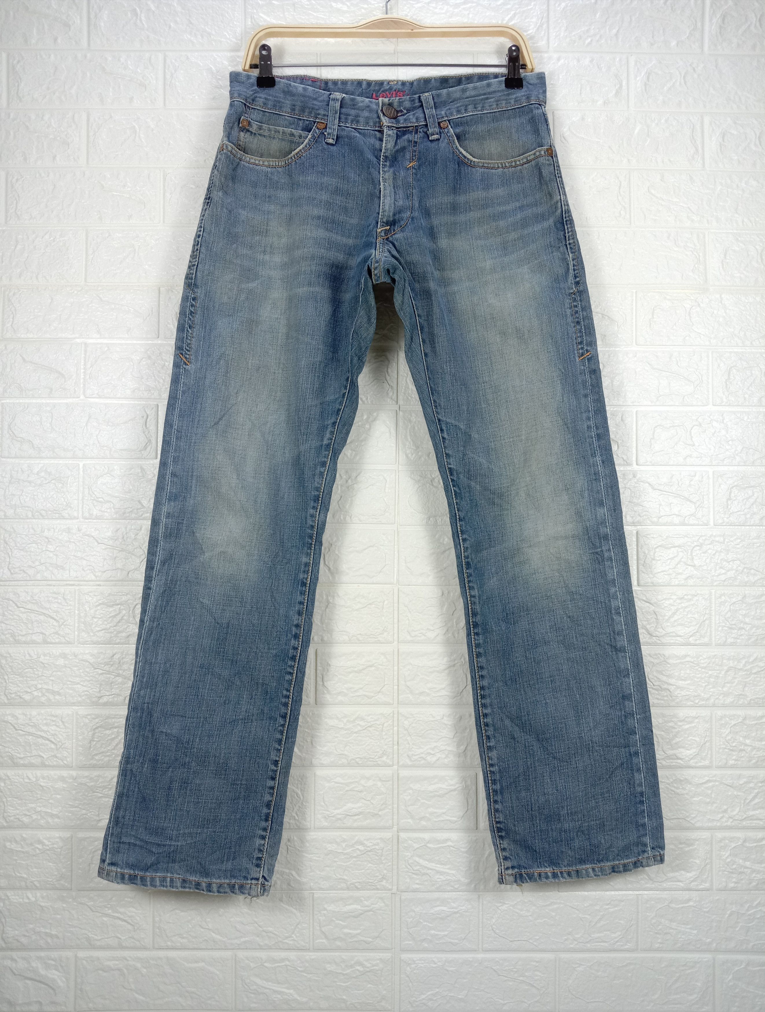 Levi's Vintage Levi's Red Jeans Earth Tone Slim Straight Denim Size US 31 - 1 Thumbnail