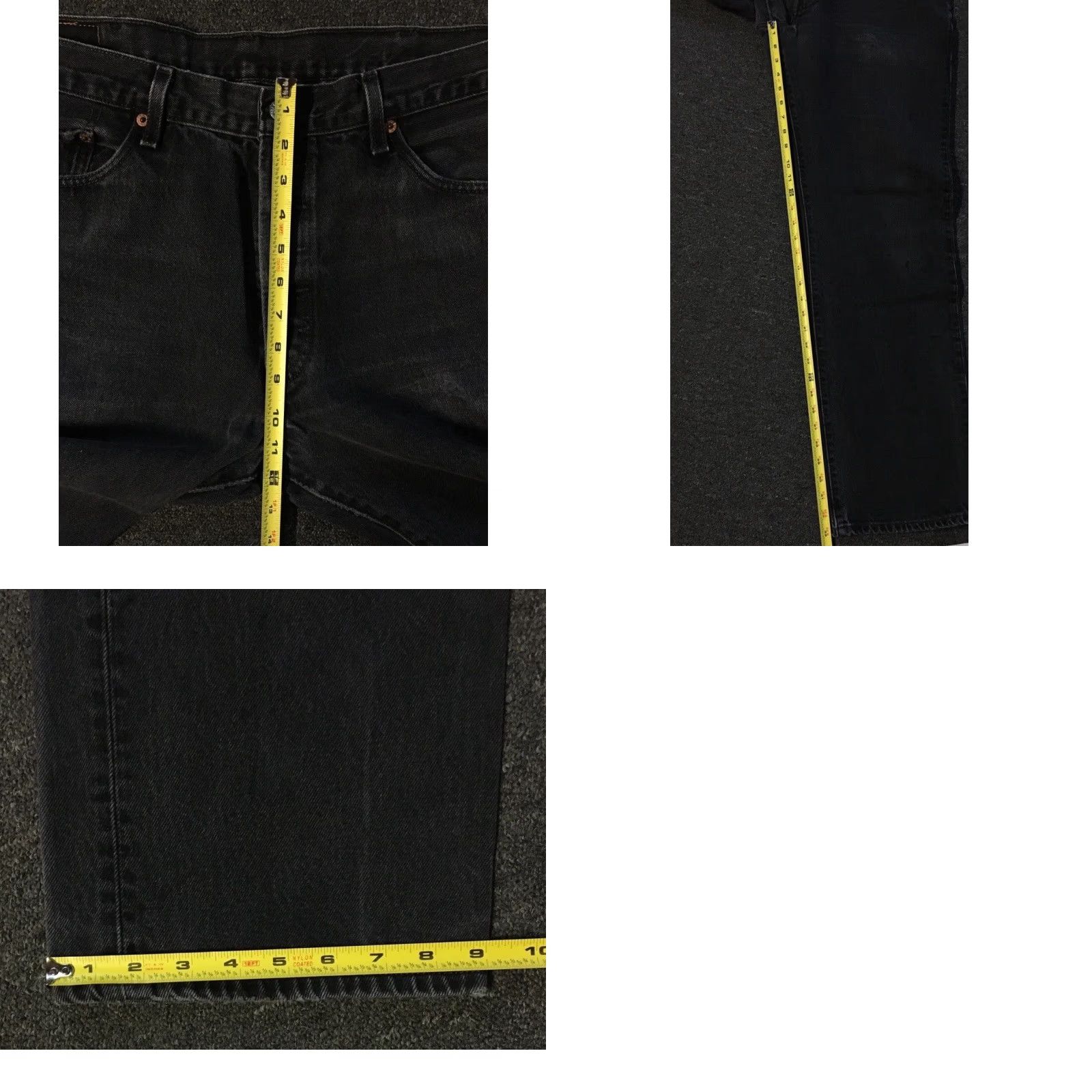 Levi's VINTAGE Levi's 501 Jeans Button Fly Distressed 36 Black Denim Straight Men 80s 90s Grunge Punk Western Cowboy Rock Bilker? Size US 36 / EU 52 - 10 Thumbnail