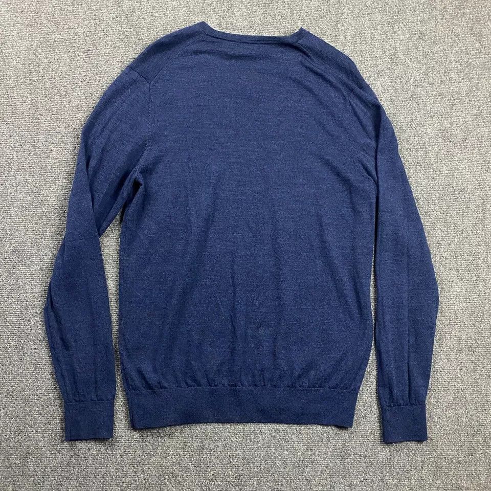 Uniqlo Uniqlo Sweater Mens Large Blue V-Neck Pullover Casual Wool Size US L / EU 52-54 / 3 - 6 Thumbnail