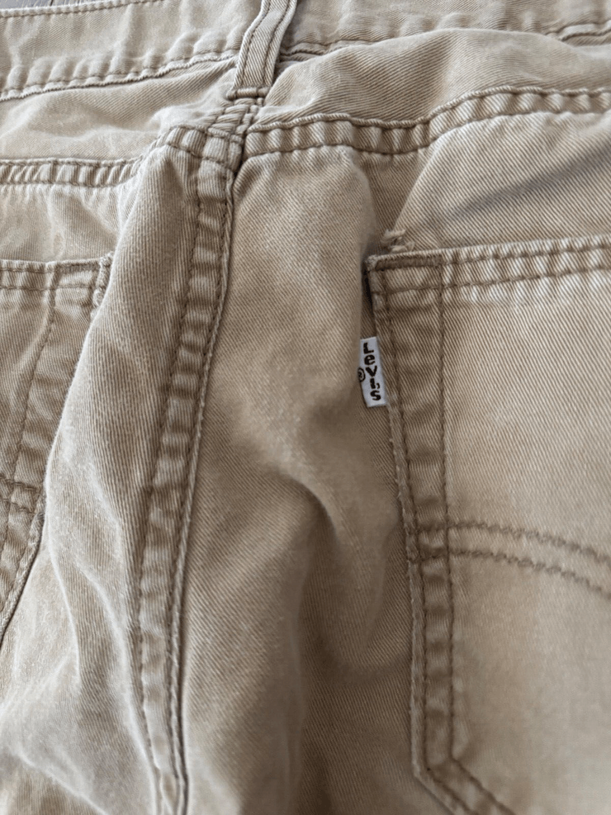 Levi's Levi's 514 Mens 34x32 Beige Tan Jeans Denim Pants Black Size US 34 / EU 50 - 5 Thumbnail