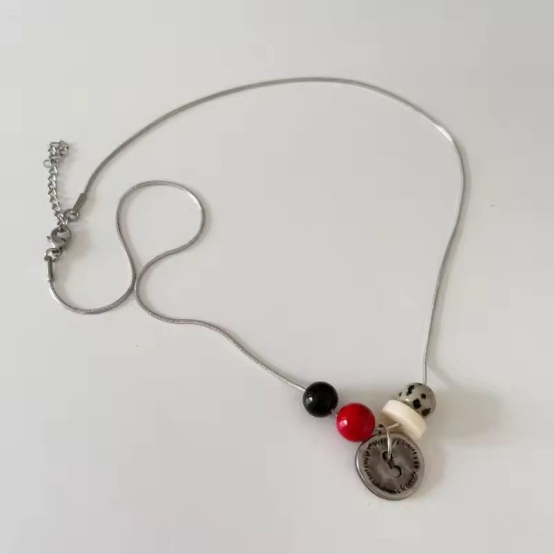 Jewelry Retro Design Pendant Trendy Y2k Handmade Necklace Size ONE SIZE - 1 Thumbnail