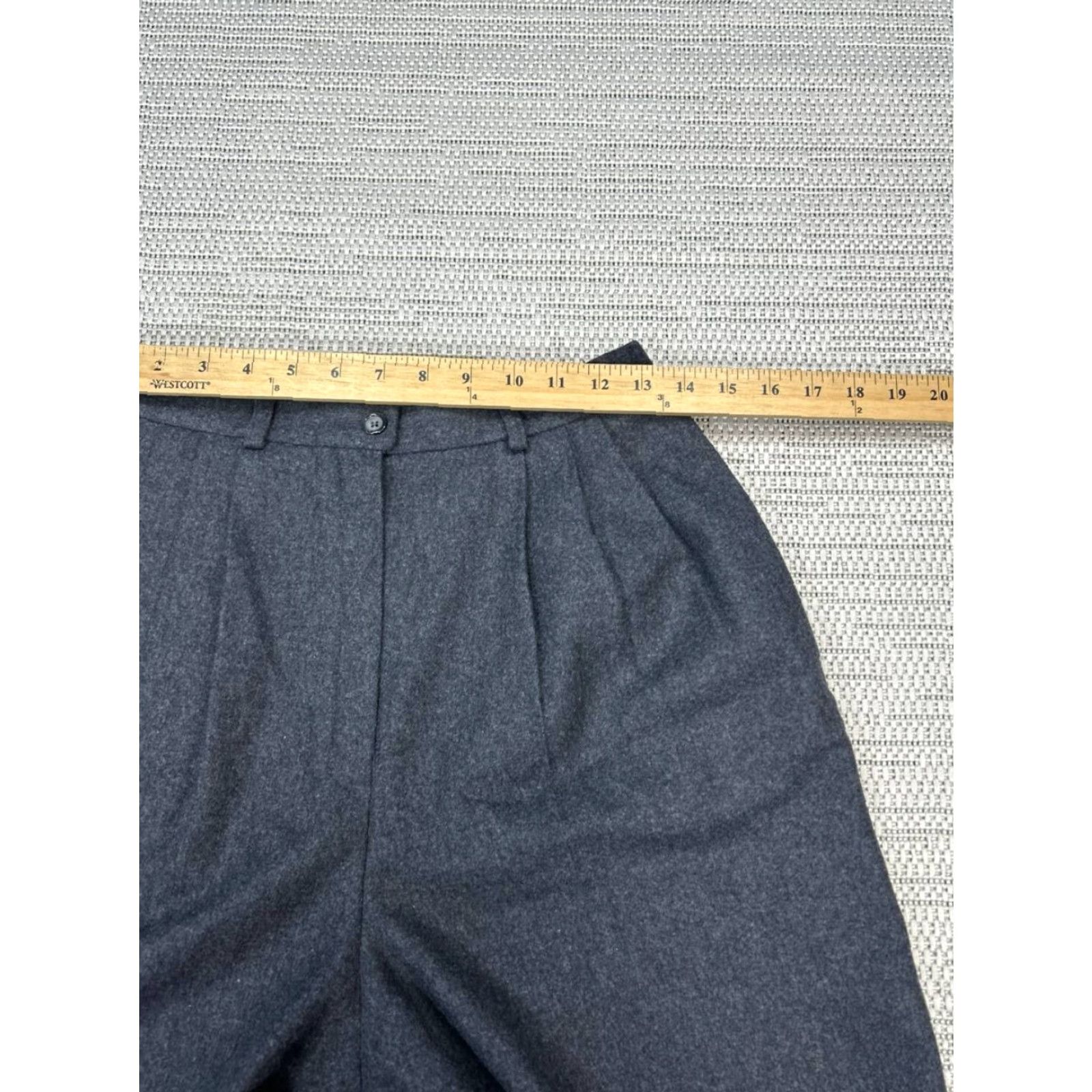 Pendleton Pendleton Chino Shorts Women 10 Gray Heathered Wool Classic Fit High Rise Casual Travel Size 26" / US 2 / IT 38 - 5 Thumbnail
