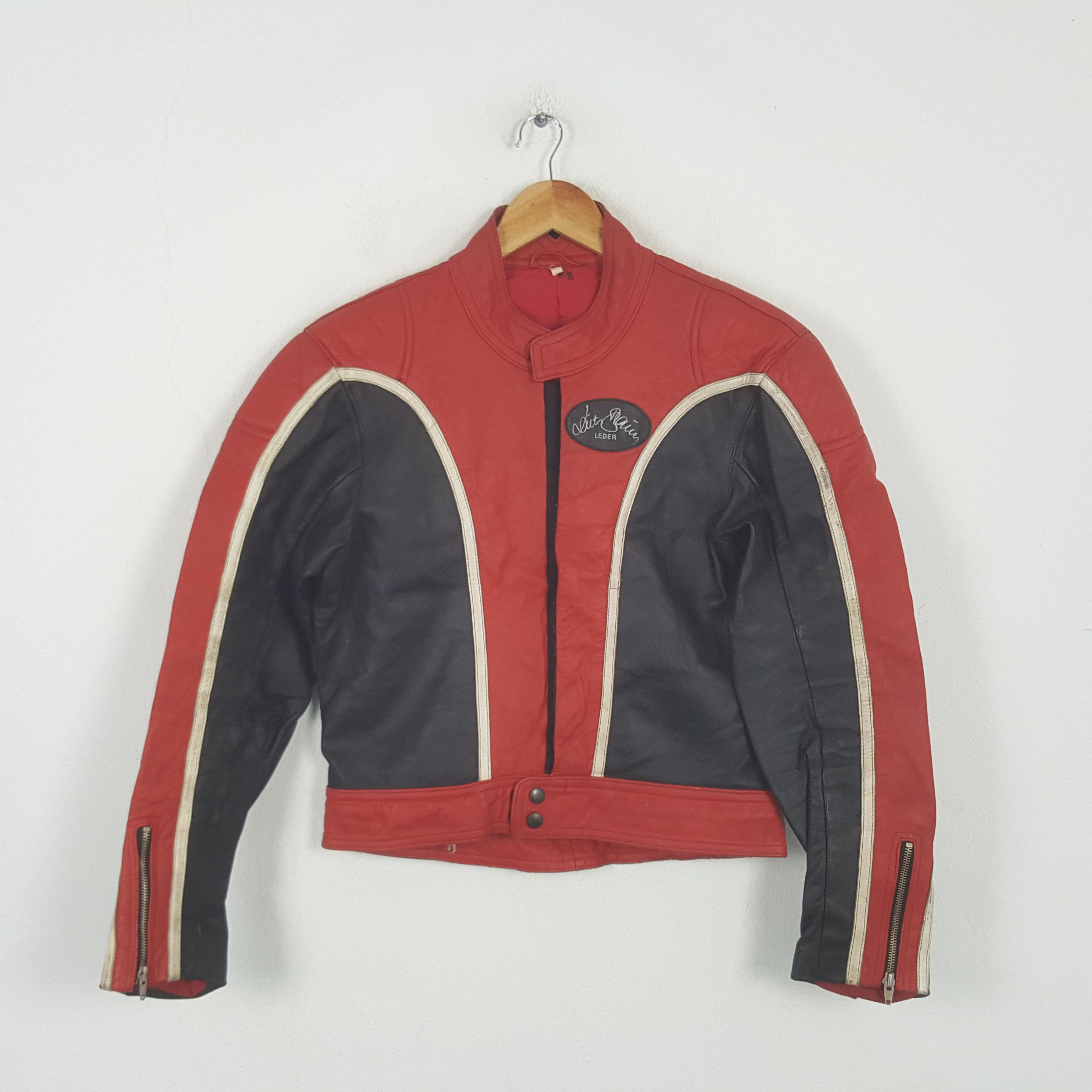 Vintage Vintage Harley Davidson Racing Bikers Leather Jacket 90s RR6 Size US S / EU 44-46 / 1 - 1 Thumbnail