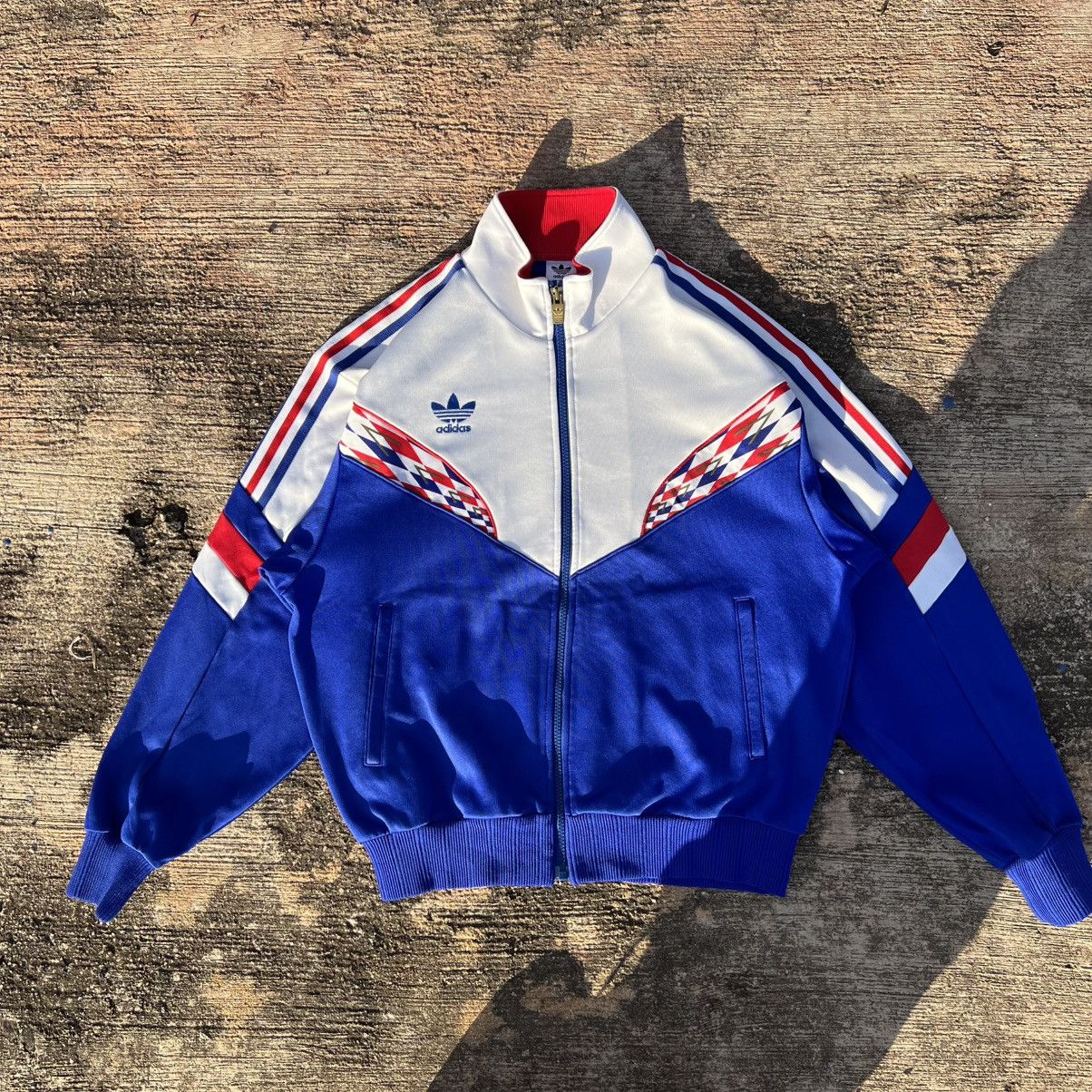 Adidas × Vintage Vintage Adidas Tracktop Vortis Tokushima Otsuka F.C Jacket Size US L / EU 52-54 / 3 - 1 Thumbnail