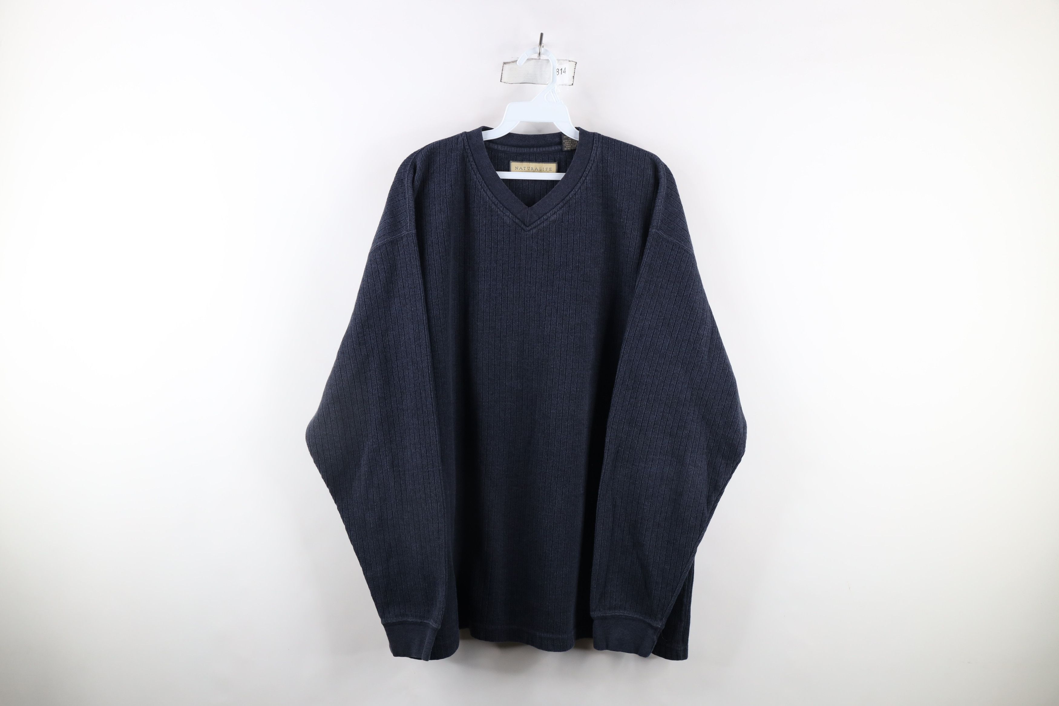 Vintage Vintage 90s Streetwear Heavyweight Long Sleeve T-Shirt Size US XL / EU 56 / 4 - 1 Thumbnail
