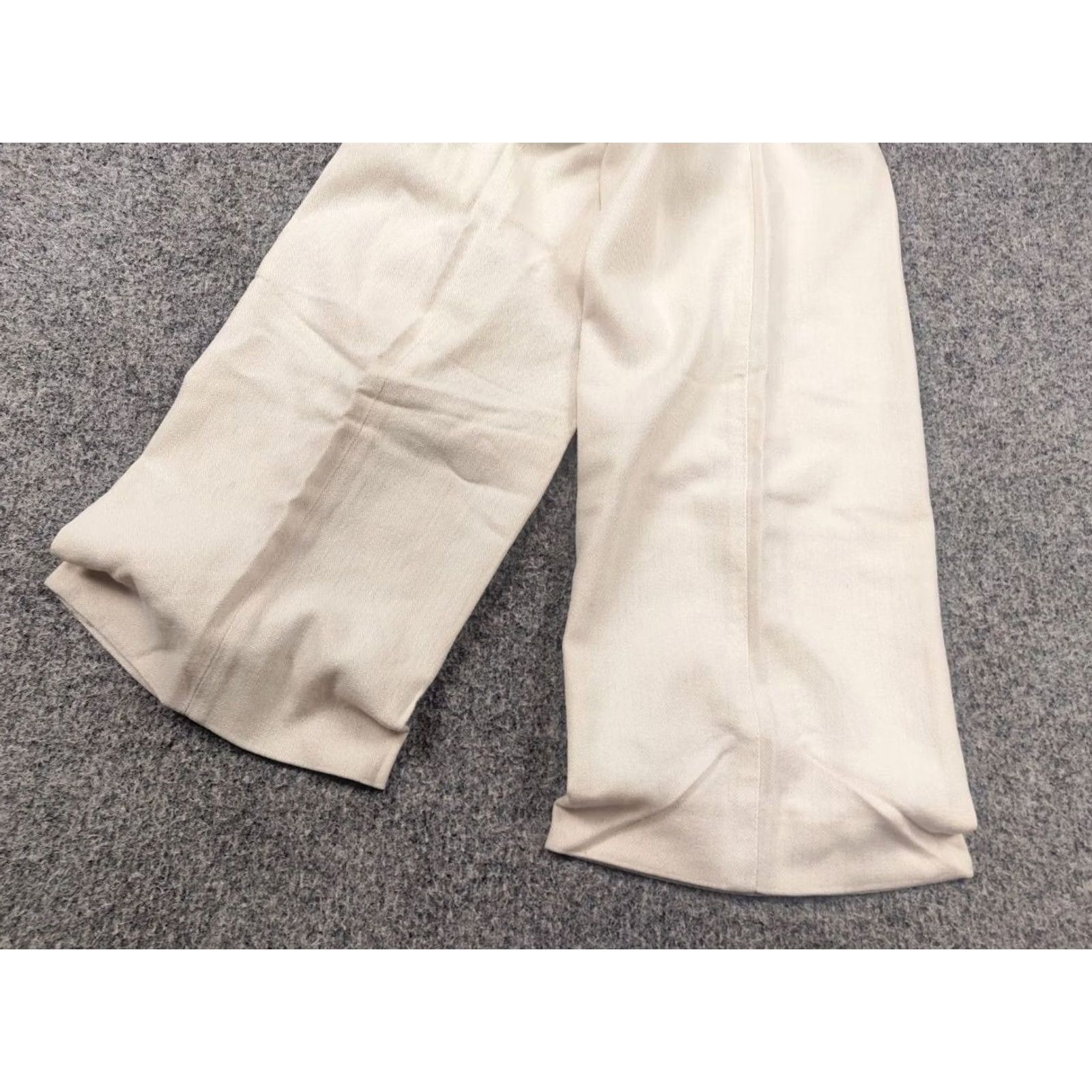 Dolce & Gabbana VINTAGE Dolce&Gabbana Beige Cotton herringbone Casual Pants Mens 34 Size US 34 / EU 50 - 5 Thumbnail
