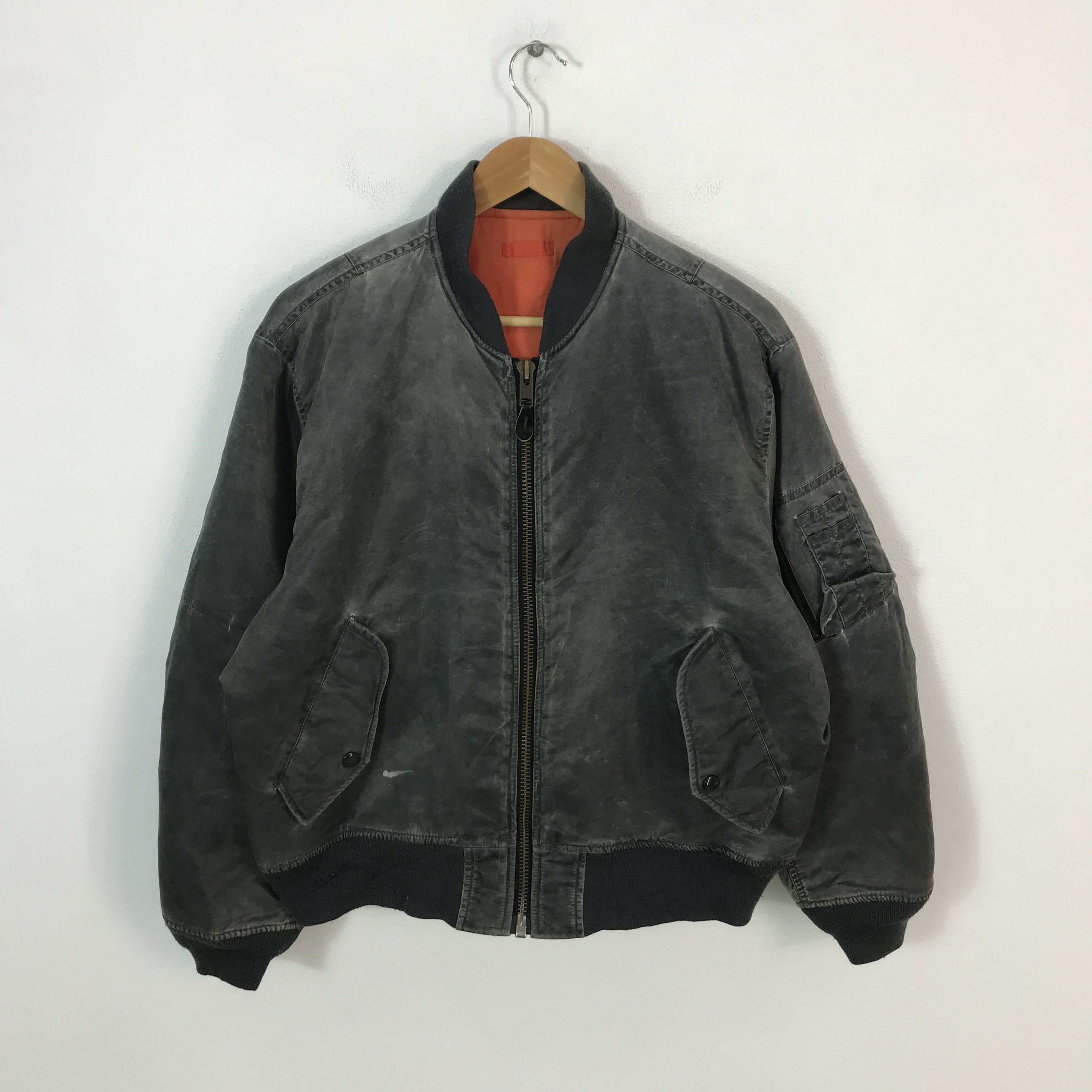 Japanese Brand Vintage air force intermediate Ma-1 Bomber jacket Size US L / EU 52-54 / 3 - 1 Thumbnail