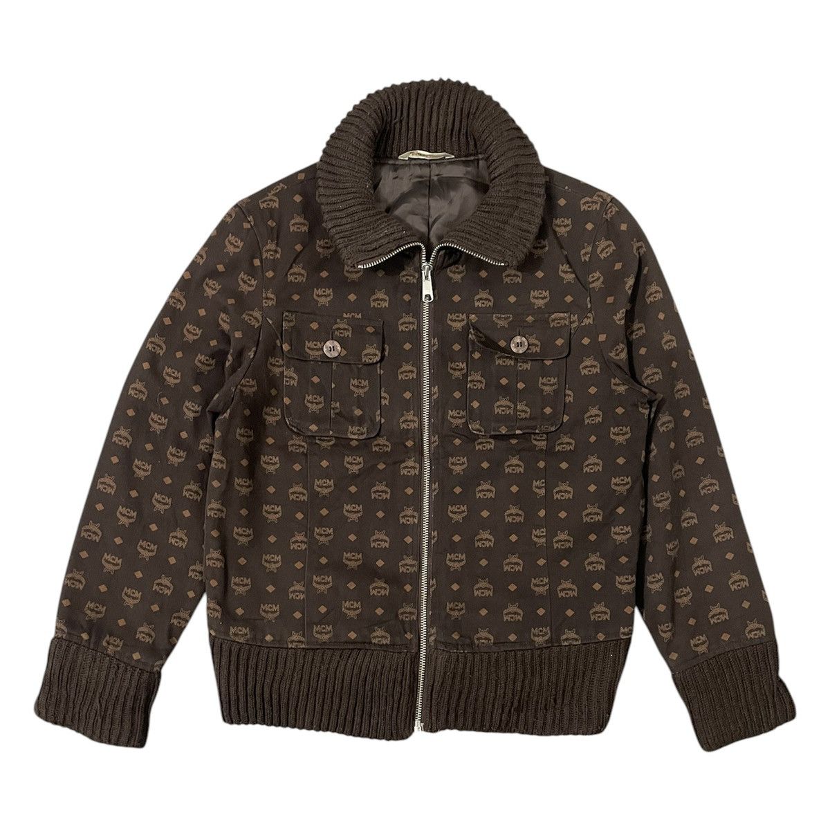 MCM Vinatge MCM Monogram Bomber Jacket Size US M / EU 48-50 / 2 - 1 Thumbnail