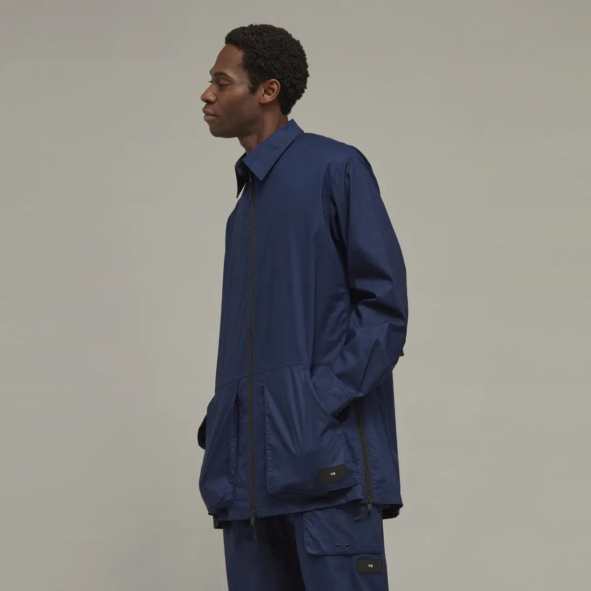 Adidas Y-3 Organic cotton ripstop overshirt jacket, navy S Size US S / EU 44-46 / 1 - 6 Thumbnail