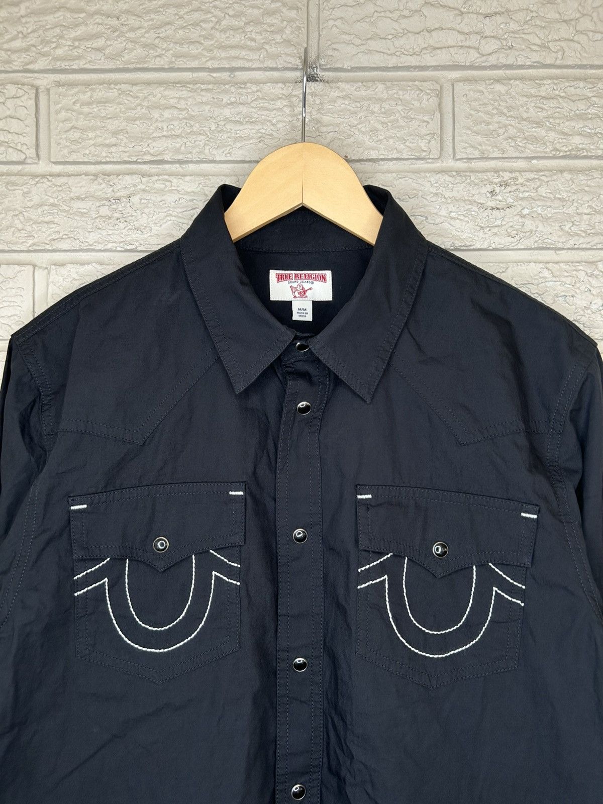 True Religion True Religion Black Western Pearl Snap Button Up Size US M / EU 48-50 / 2 - 5 Thumbnail