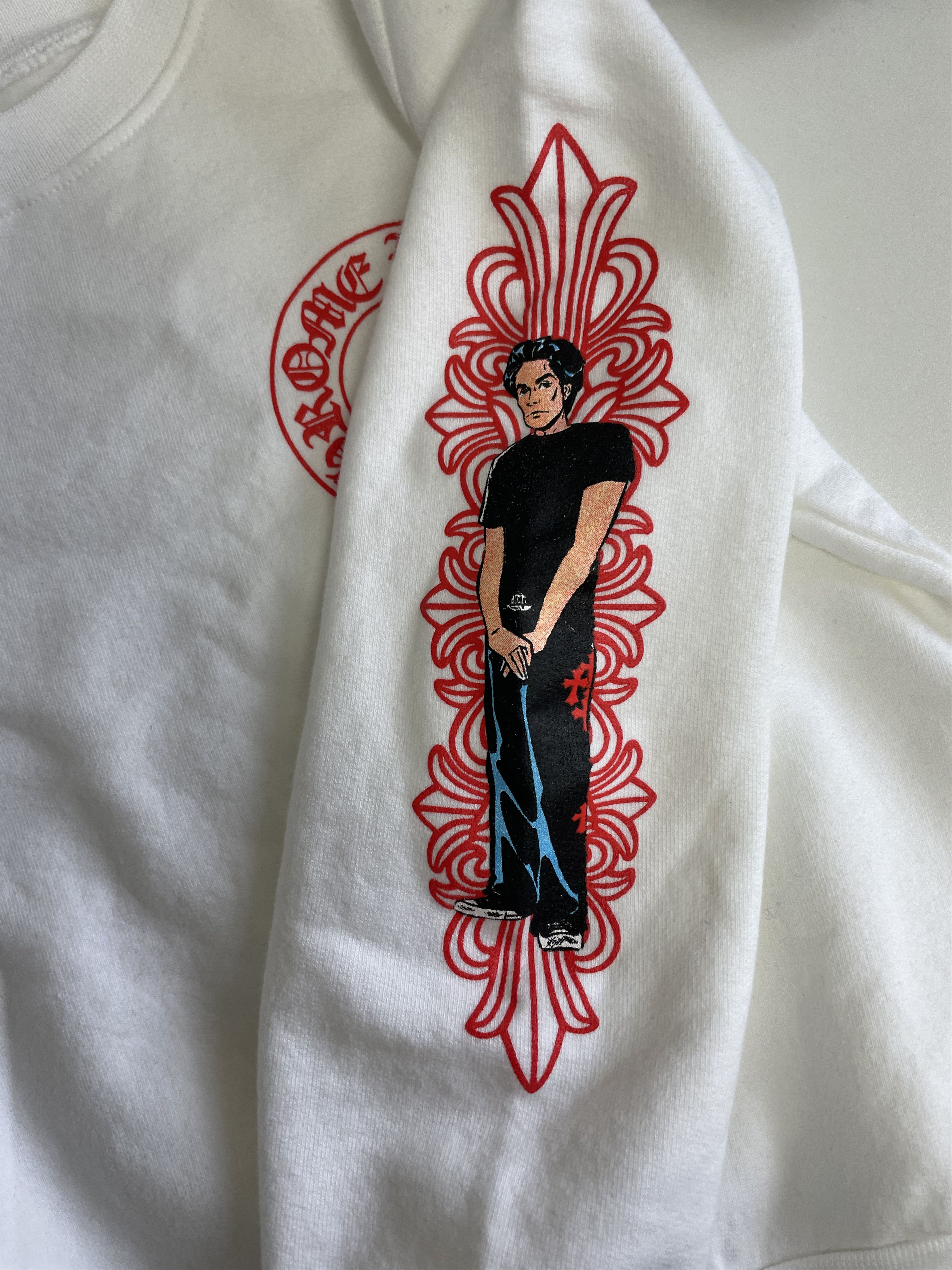 Chrome Hearts Chrome Hearts Deadly Doll Horseshoe White Kids Sweatshirt Size US XXS / EU 40 - 5 Thumbnail