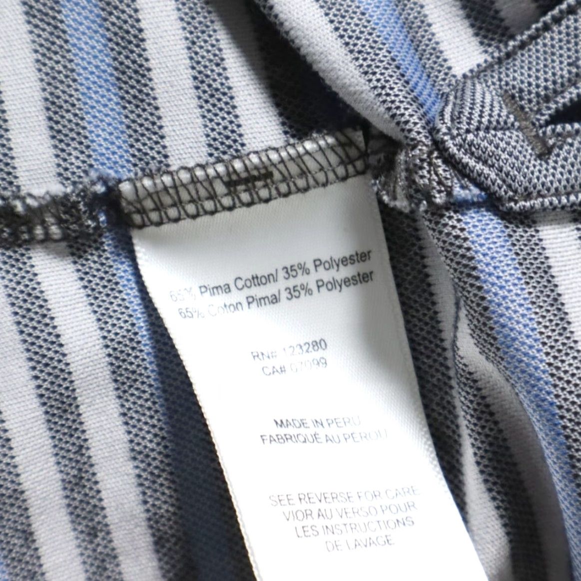 TravisMathew Travis Mathew Polo Shirt Men XL Striped Pima Cotton Blend Shirt Size US XL / EU 56 / 4 - 7 Thumbnail