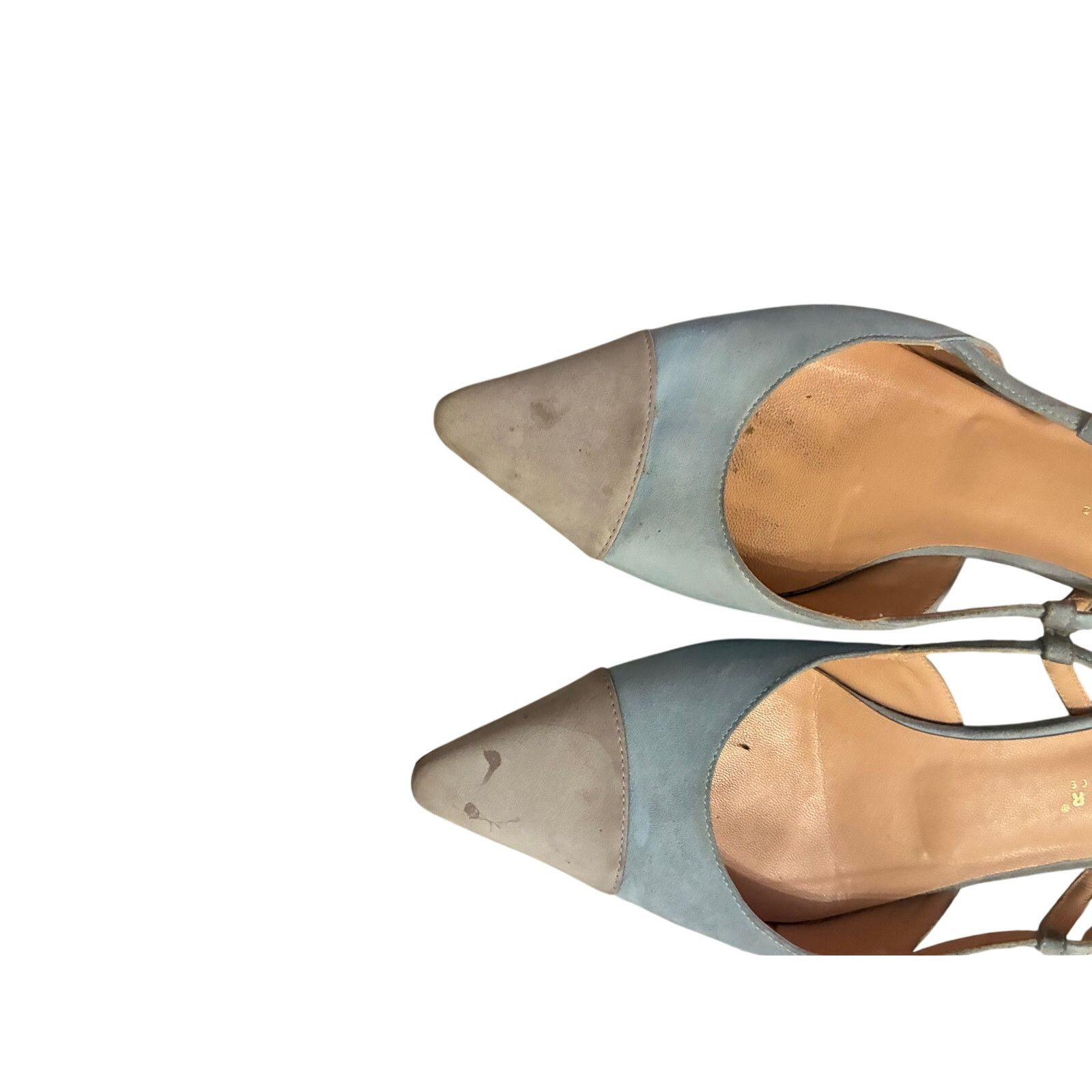 Other Unützer Italy Two Tone Suede Slingback Flats Cap Toe EU 39 Size US 8.5 / IT 38.5 - 2 Thumbnail