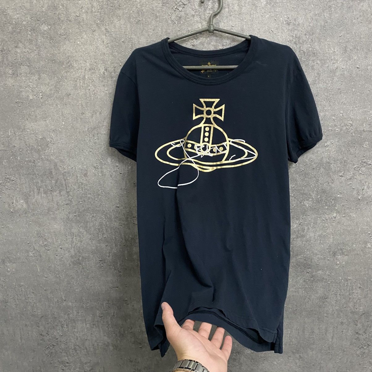 Vivienne Westwood Vivienne Westwood T-Shirt Big Logo Rare Retro Hype Y2K Size US L / EU 52-54 / 3 - 2 Thumbnail