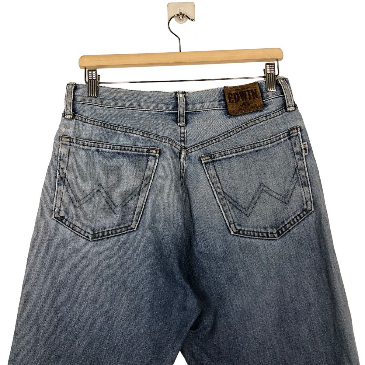 Japanese Brand × Vintage 🔥VINTAGE BIKER DENIM JEANS EDWIN JAPAN ISSEY MIYAKE Size US 32 / EU 48 - 10 Thumbnail