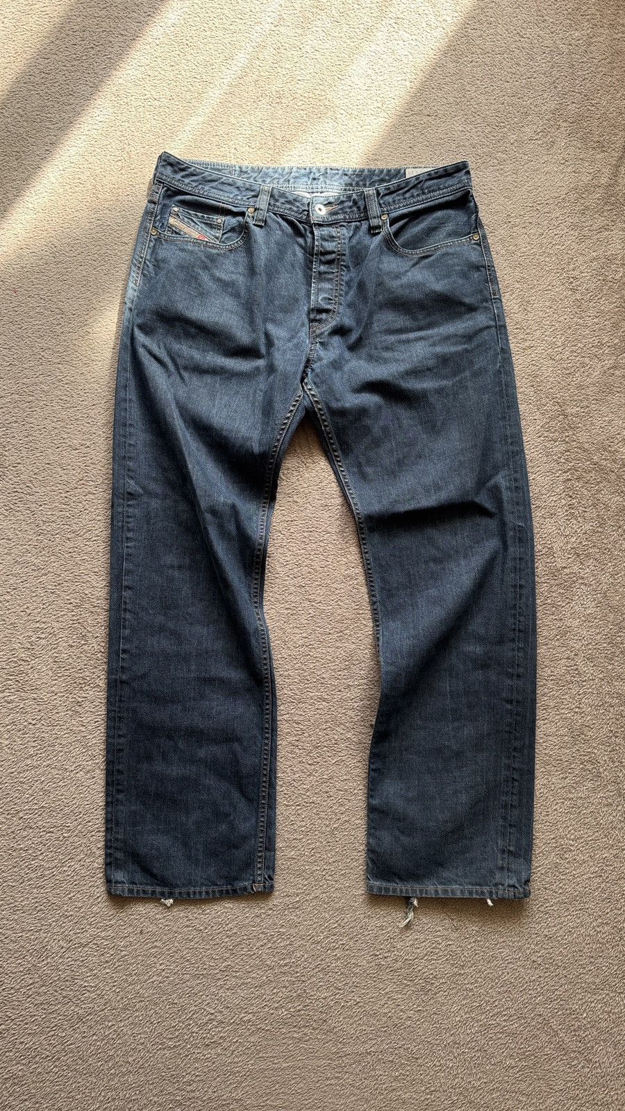 Japanese Brand Diesel Larke-Relaxed Faded Jeans Y2K LGB ifsixwasnine vibe Size US 36 / EU 52 - 2 Thumbnail