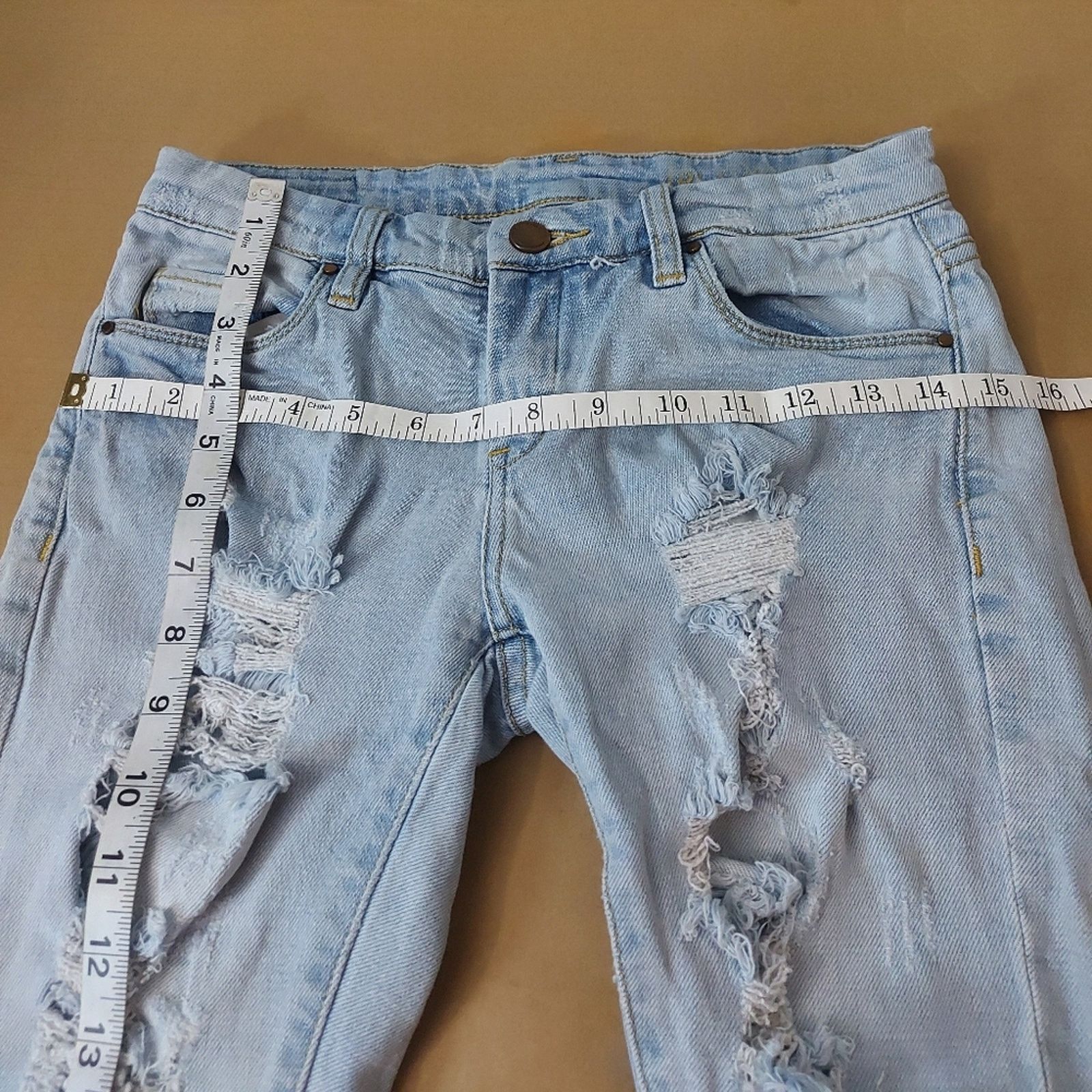 BLANKNYC BLANK NYC Light Wash Distressed Skinny Denim Jean No Size Size 30" / US 8 / IT 44 - 5 Thumbnail