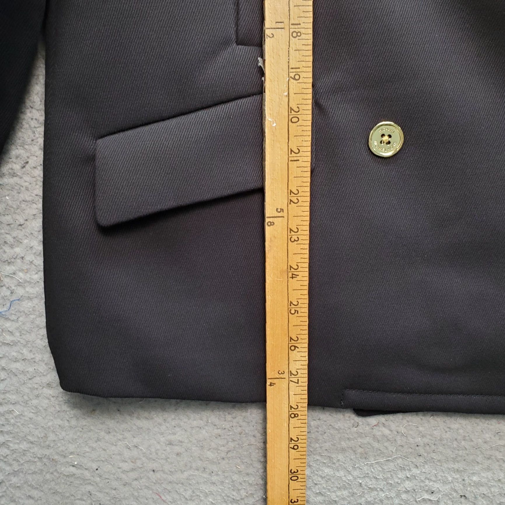 Michael Kors Michael Kors Blazer Womens M Black Quilted Lined Double Breasted Crest Button Blazer Size M / US 6-8 / IT 42-44 - 4 Thumbnail