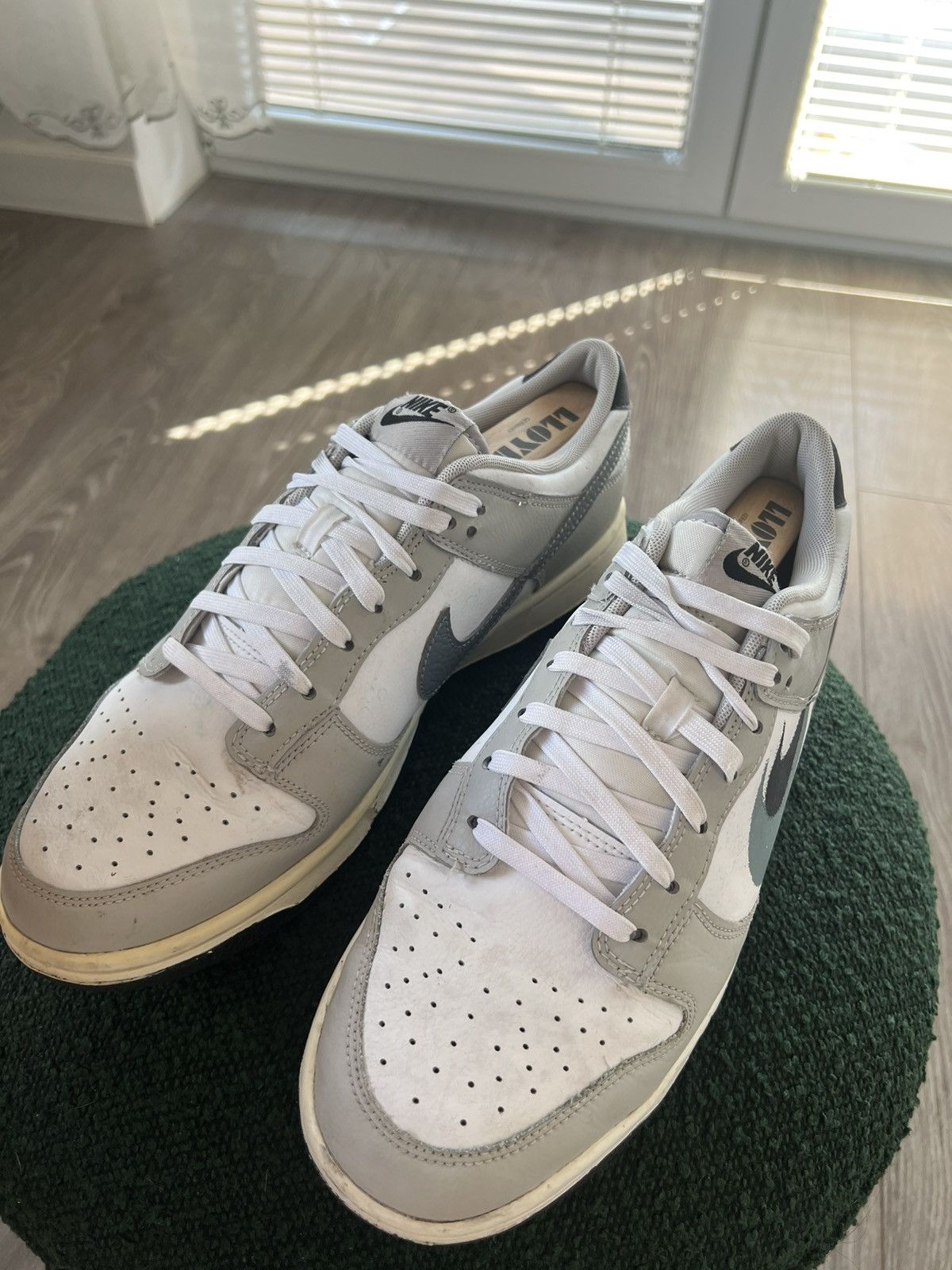 Japanese Brand × Nike ‼️Nike Dunk Low Stencil Swoosh Sneakers‼️ Size US 11 / EU 44 - 17 Thumbnail