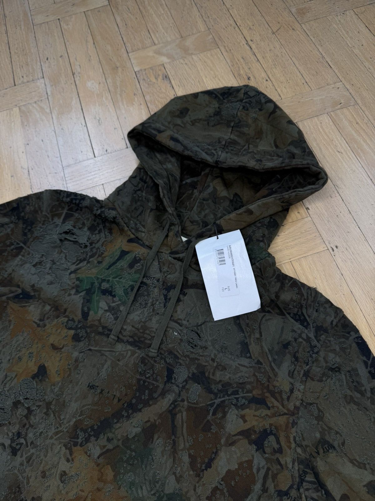 1017 ALYX 9SM 1017 ALYX 9SM REAL TREE CAMO DISTRESSED HOODIE FW23 Size US L / EU 52-54 / 3 - 3 Thumbnail