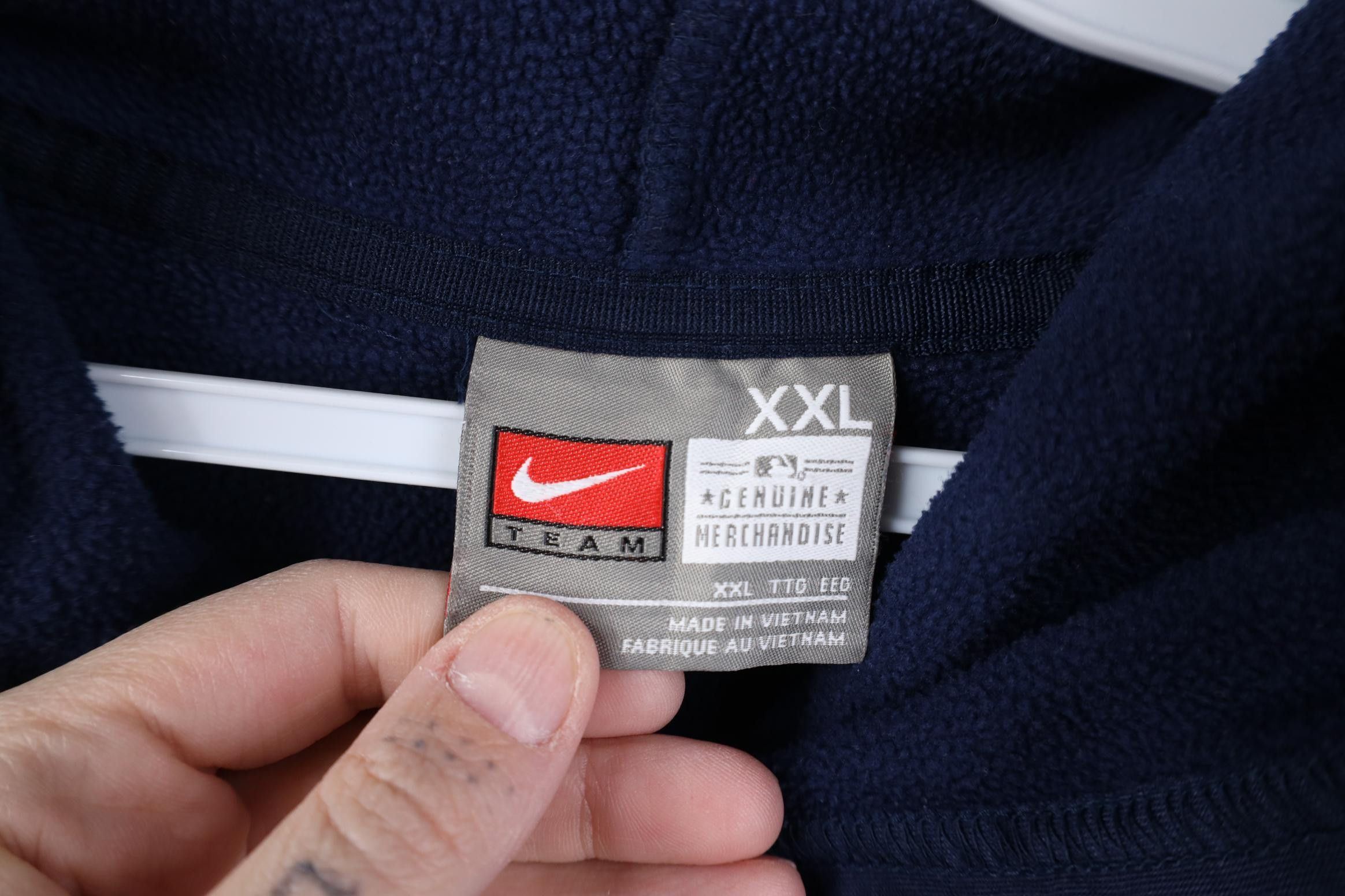 Nike Vintage Nike Swoosh Boston Red Sox Baseball Hoodie Blue Size US XXL / EU 58 / 5 - 10 Thumbnail