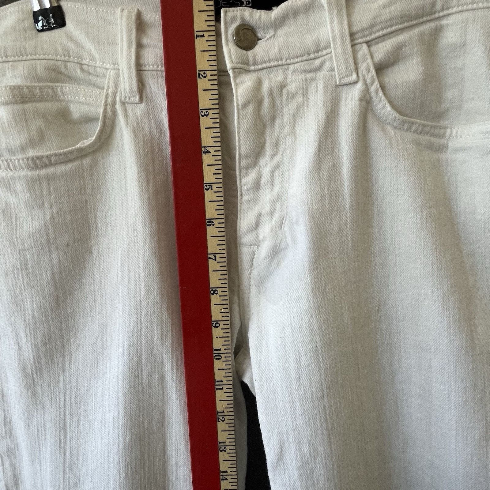 Joe's Joe's Jeans Mid Rise Straight Ankle Jeans Size 34 White Size 34" / US 12 / IT 48 - 3 Thumbnail