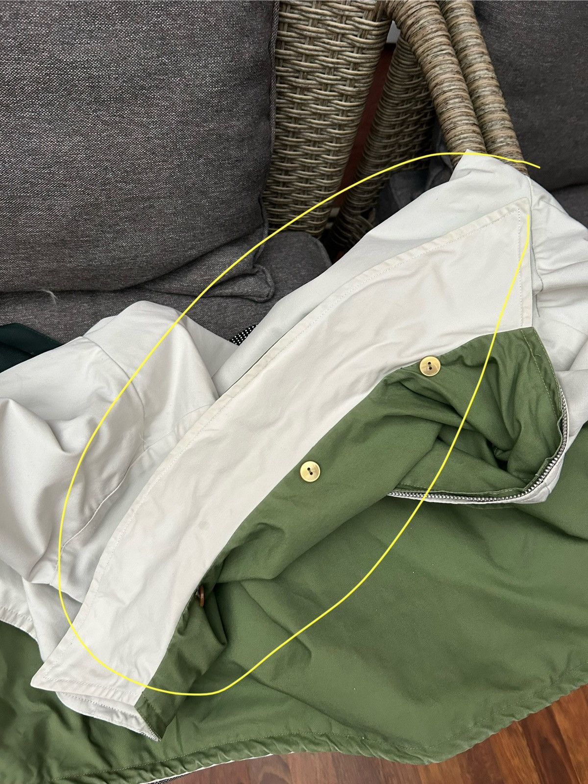 Vintage Vintage 60s Reversible Green/Ecru Golfing Jacket by Mendac Size US M / EU 48-50 / 2 - 12 Thumbnail