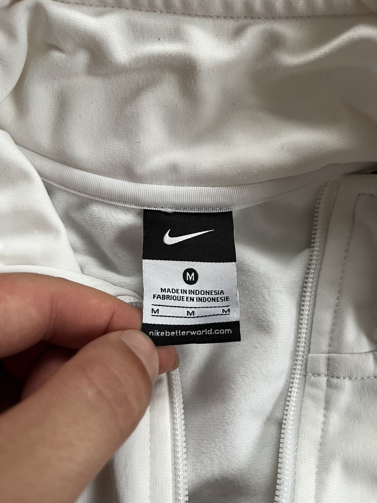Nike VINTAGE NIKE TRACK JACKET BIG LOGO Y2K WHITE/BLUE Size US M / EU 48-50 / 2 - 10 Thumbnail