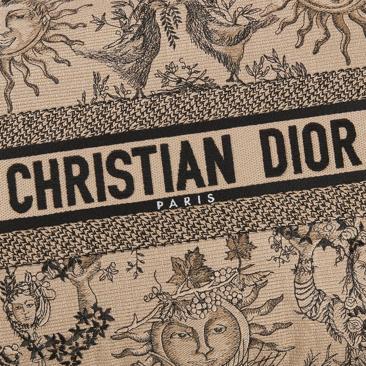 Dior o1bcso1str1025 Size: OS/ Rectangular Pillow in Beige/Black Size ONE SIZE - 3 Thumbnail