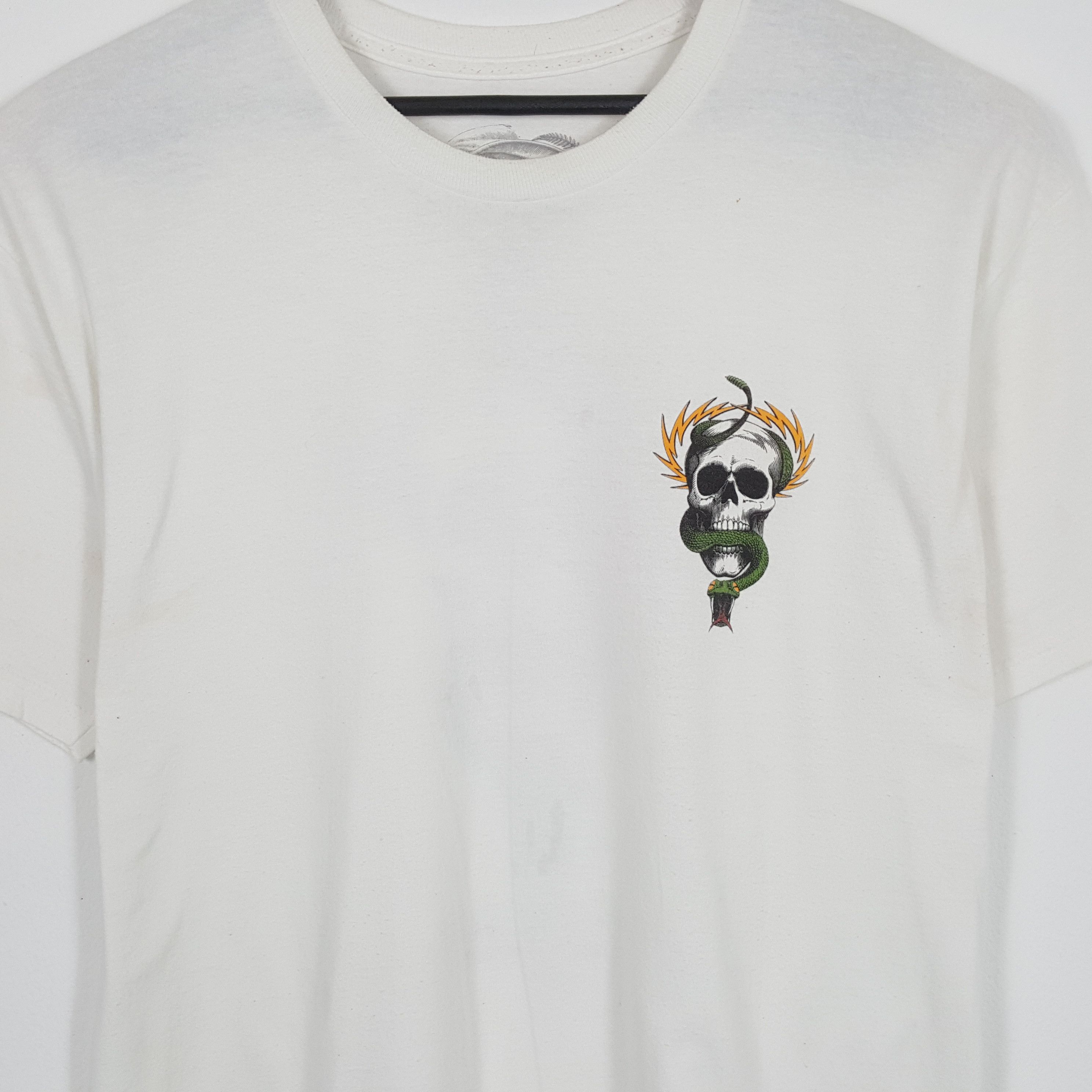 Powell Peralta × Vintage POWELL PERALRTA Skulls Design Skater Style Tshirt Size US L / EU 52-54 / 3 - 4 Thumbnail
