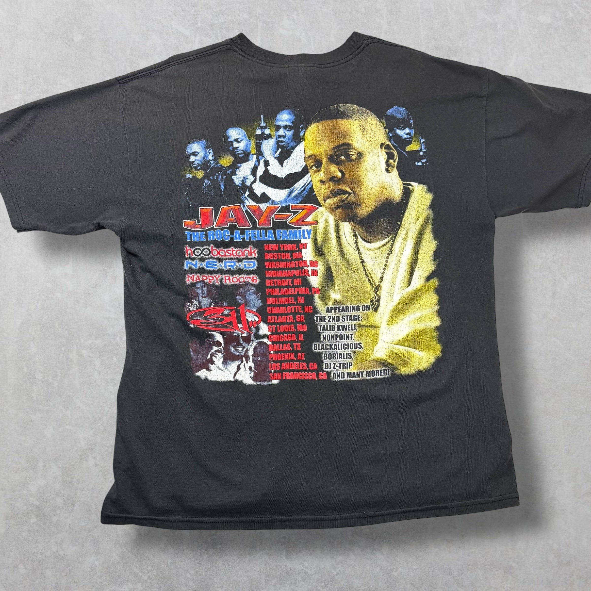 Vintage Vintage 2002 Jay-Z The Roc-A-Fella Family Tee XL Size US XL / EU 56 / 4 - 2 Thumbnail