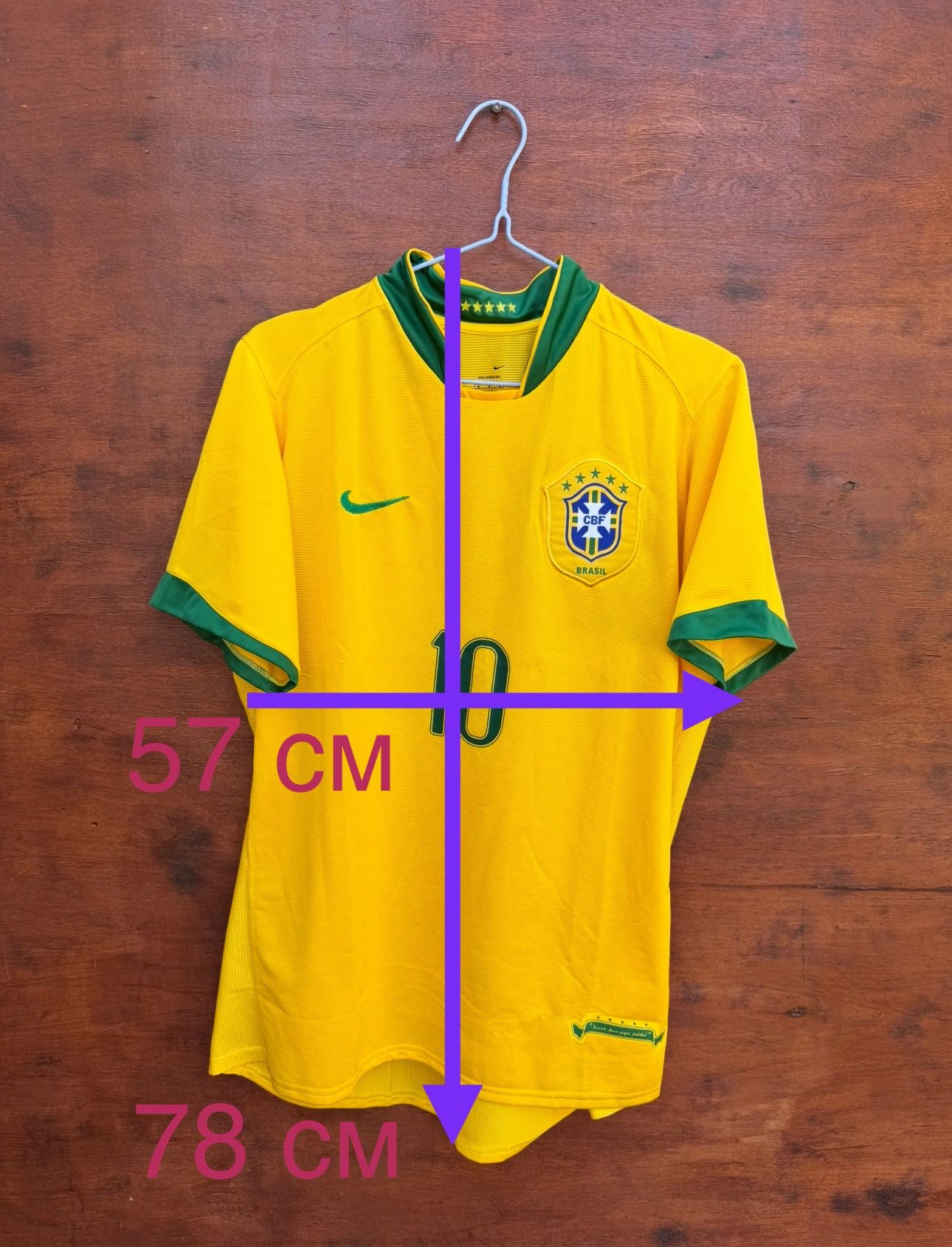 Nike Brazil 2006 World Cup RONALDINHO #10 Jersey Shirt - M - 9/10 Size US M / EU 48-50 / 2 - 11 Thumbnail