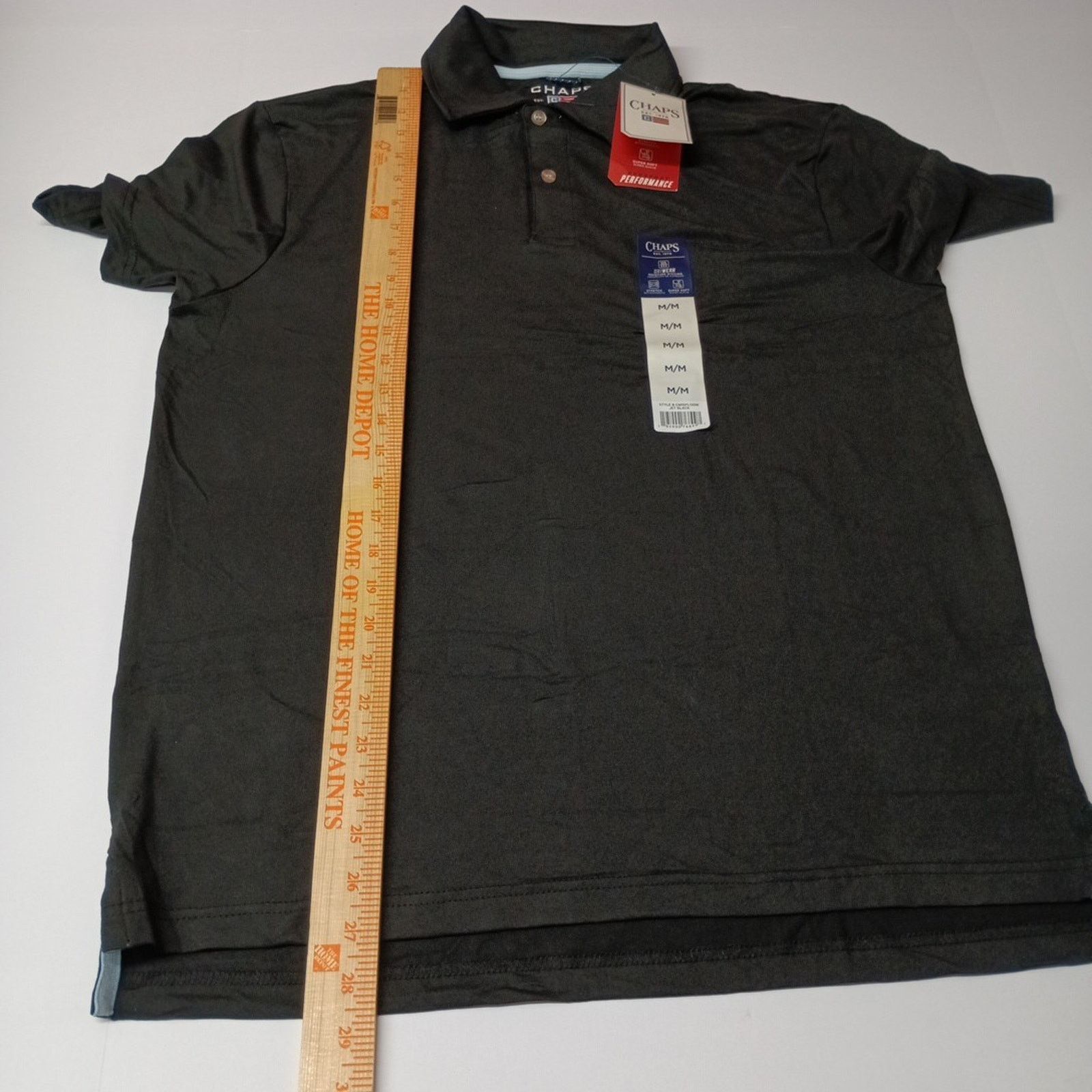 Chaps Chaps Everyday Performance Polo Shirt Men's M Black Stretch Size US M / EU 48-50 / 2 - 6 Thumbnail