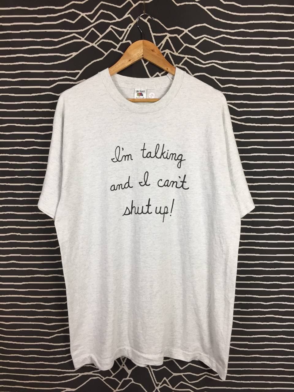 Vintage Vtg 90s I'm Talking & I Can't Shut Up Sarcastic Quote Tee Size US XL / EU 56 / 4 - 1 Thumbnail