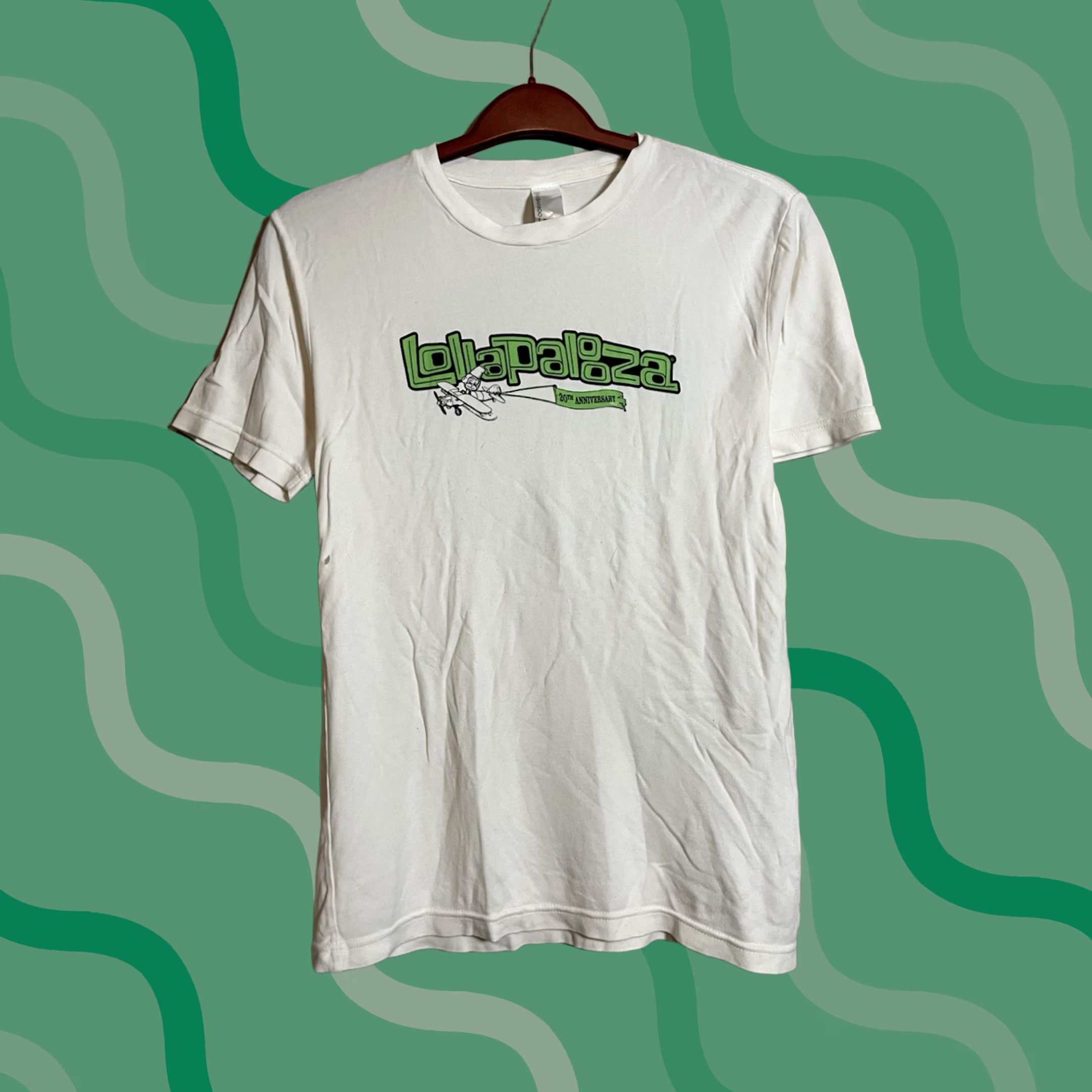 Vintage Lollapalooza 2011 20th Anniversary T-Shirt Foo Fighters Enimen Size M White Mens T-Shirt Size US M / EU 48-50 / 2 - 1 Thumbnail