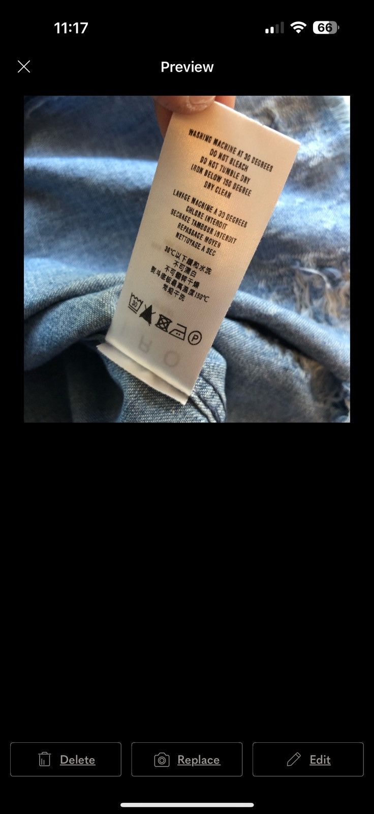 Iro IRO Experience Denim Button-Down Shirt Men’s Size 34 (US- S) Size US S / EU 44-46 / 1 - 4 Thumbnail