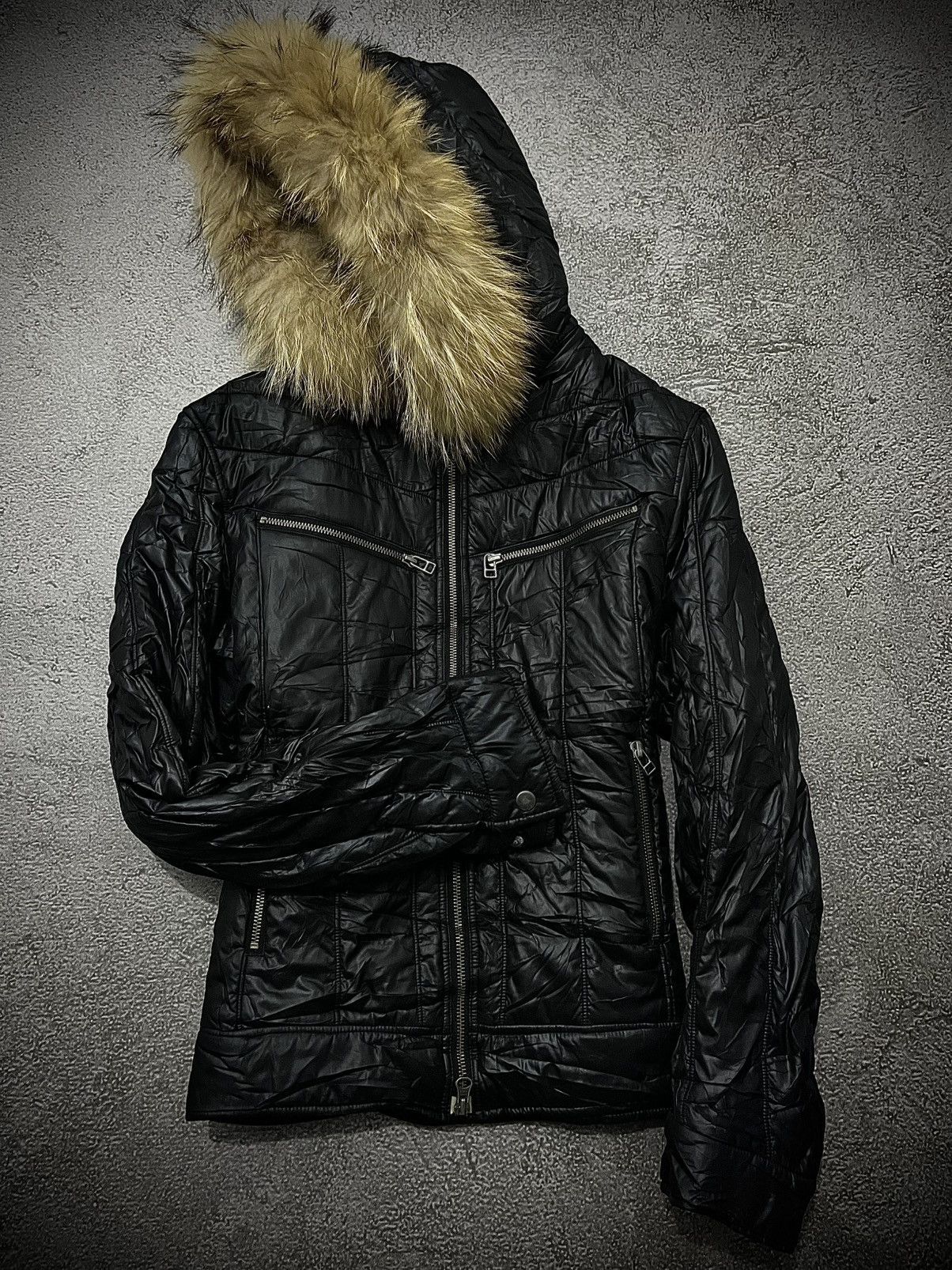 Michel Klein 2000s Michel Klein Fur Hood Jacket Size US M / EU 48-50 / 2 - 2 Thumbnail