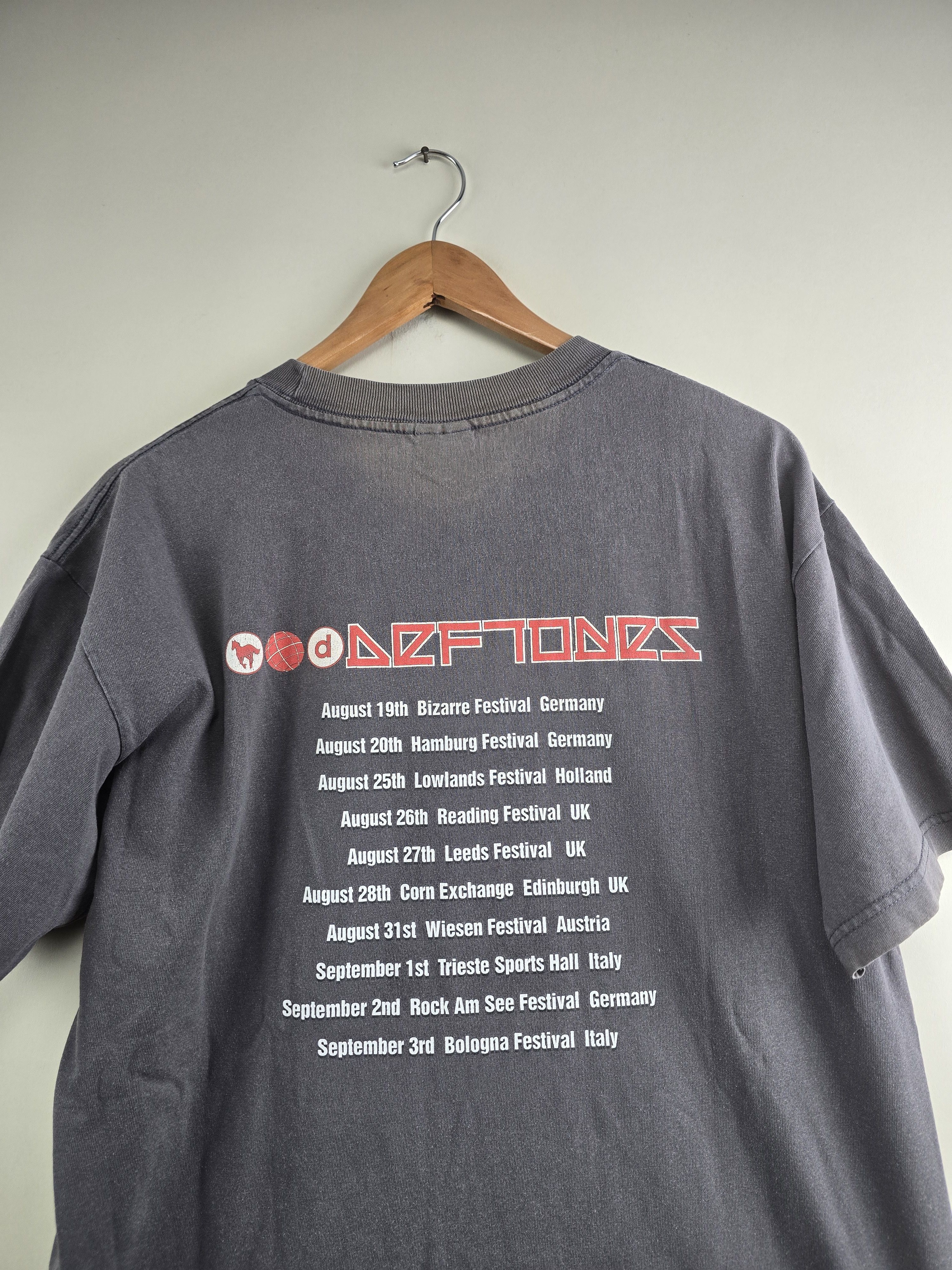 Band Tees × Vintage 90s Deftones White Pony Tour L 21.5" 29.5" Size US L / EU 52-54 / 3 - 6 Thumbnail