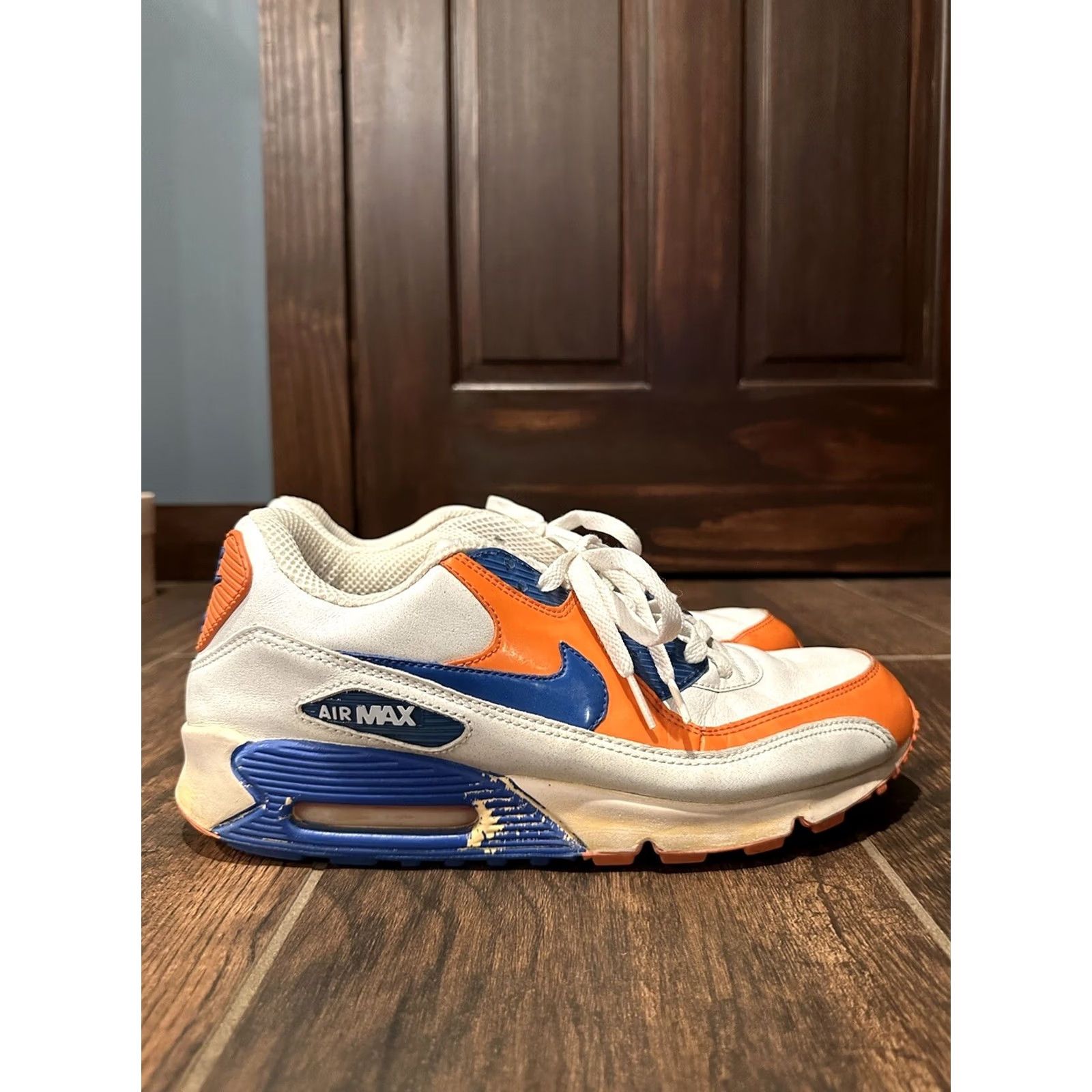 Nike Nike Air Max 90 Premium Sneaker Men Size 10.5 White Size US 10 / EU 43 - 3 Thumbnail