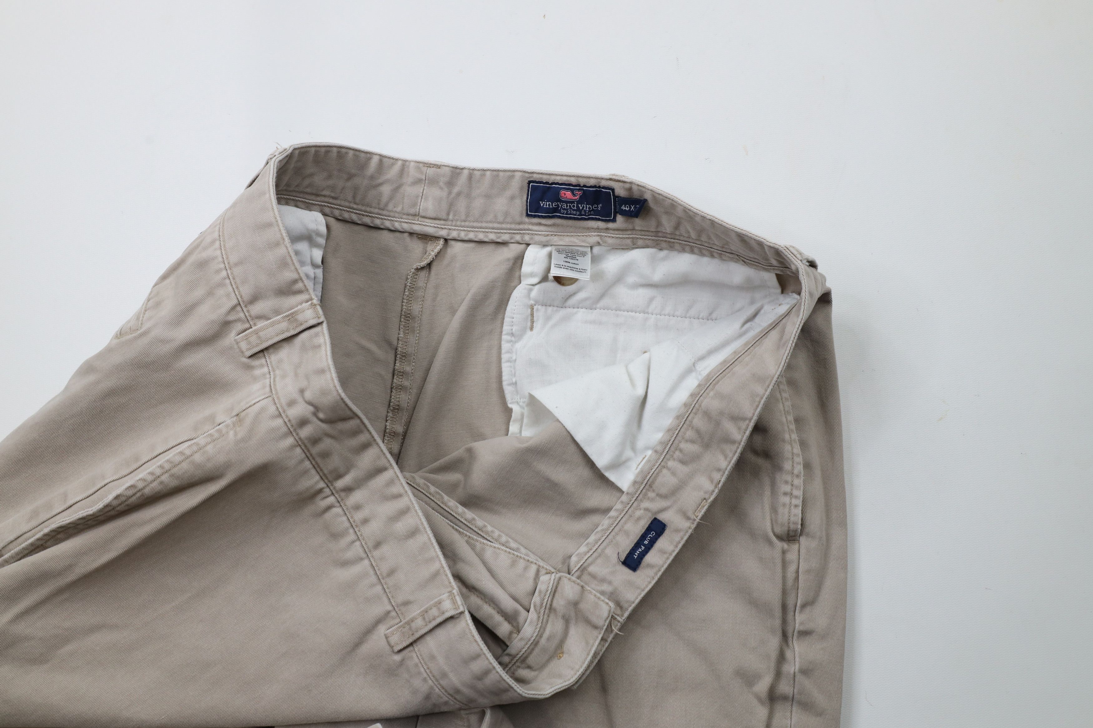 Vineyard Vines × Vintage Vineyard Vines Wide Leg Chino Pants Trousers Beige Cotton Size US 40 / EU 56 - 8 Thumbnail