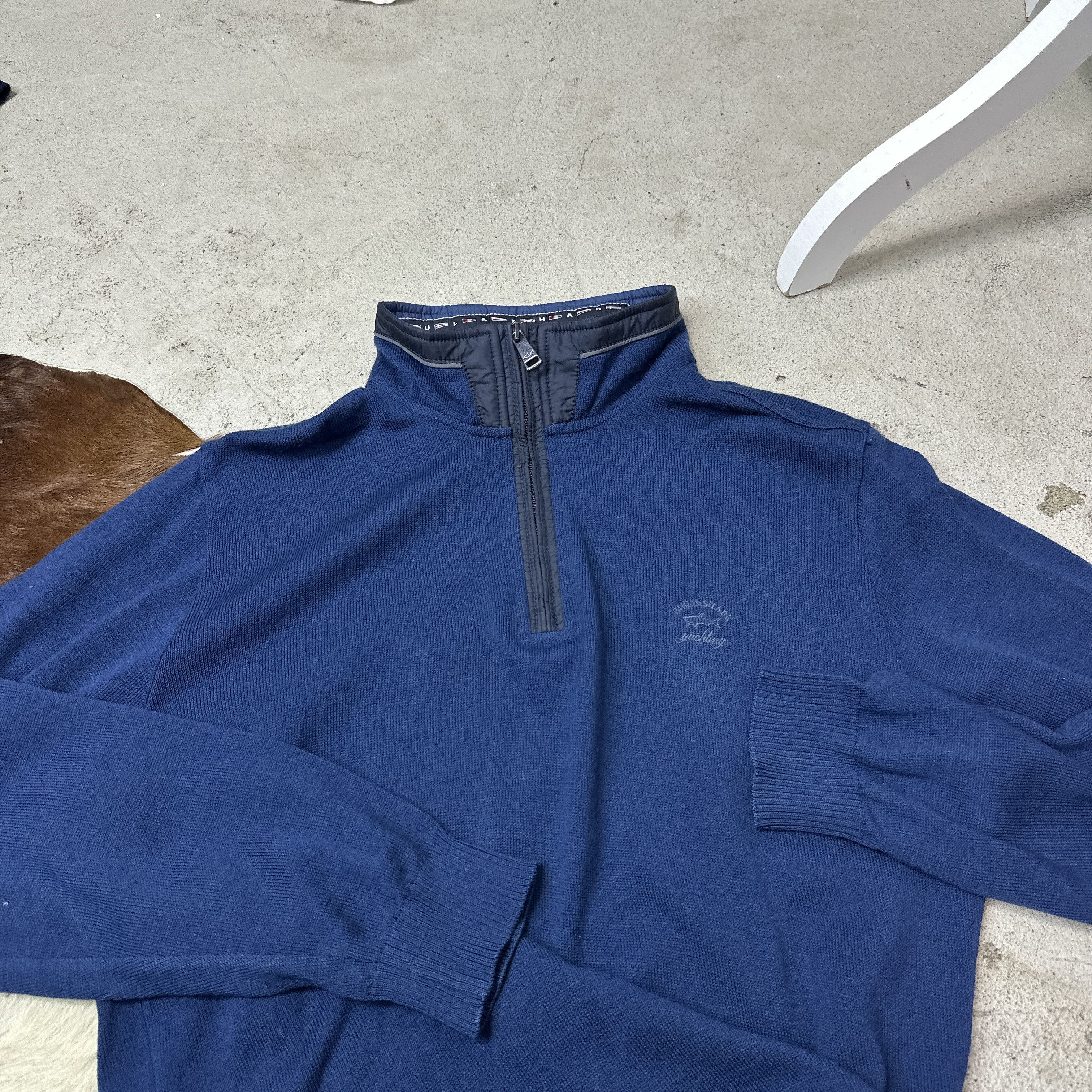 Paul & Shark Vintage Woolen Streetwear Quarter Zip Paul&Shark Sweater Y2K Size US M / EU 48-50 / 2 - 7 Thumbnail