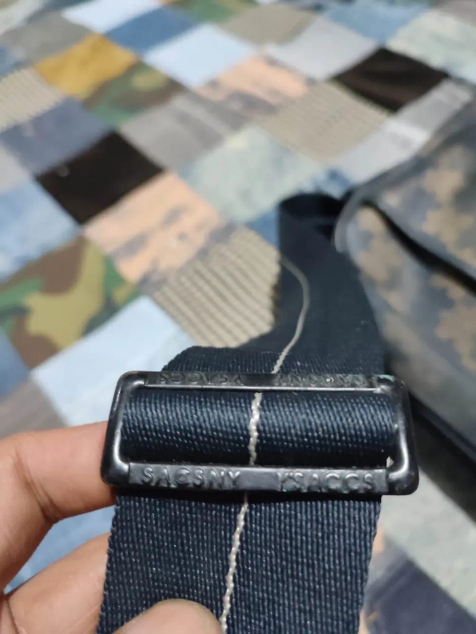 Y's × Yohji Yamamoto Ysaccs by Yohji Yamamoto Crossbody Sling bag Puzzle Print Size ONE SIZE - 6 Thumbnail