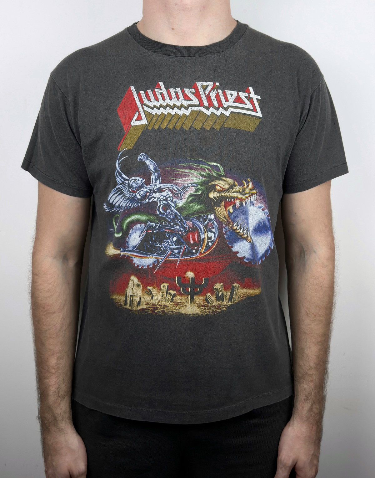 Band Tees 90s Vintage Judas Priest Painkiller Tour Graphic T Shirt Size US M / EU 48-50 / 2 - 3 Thumbnail