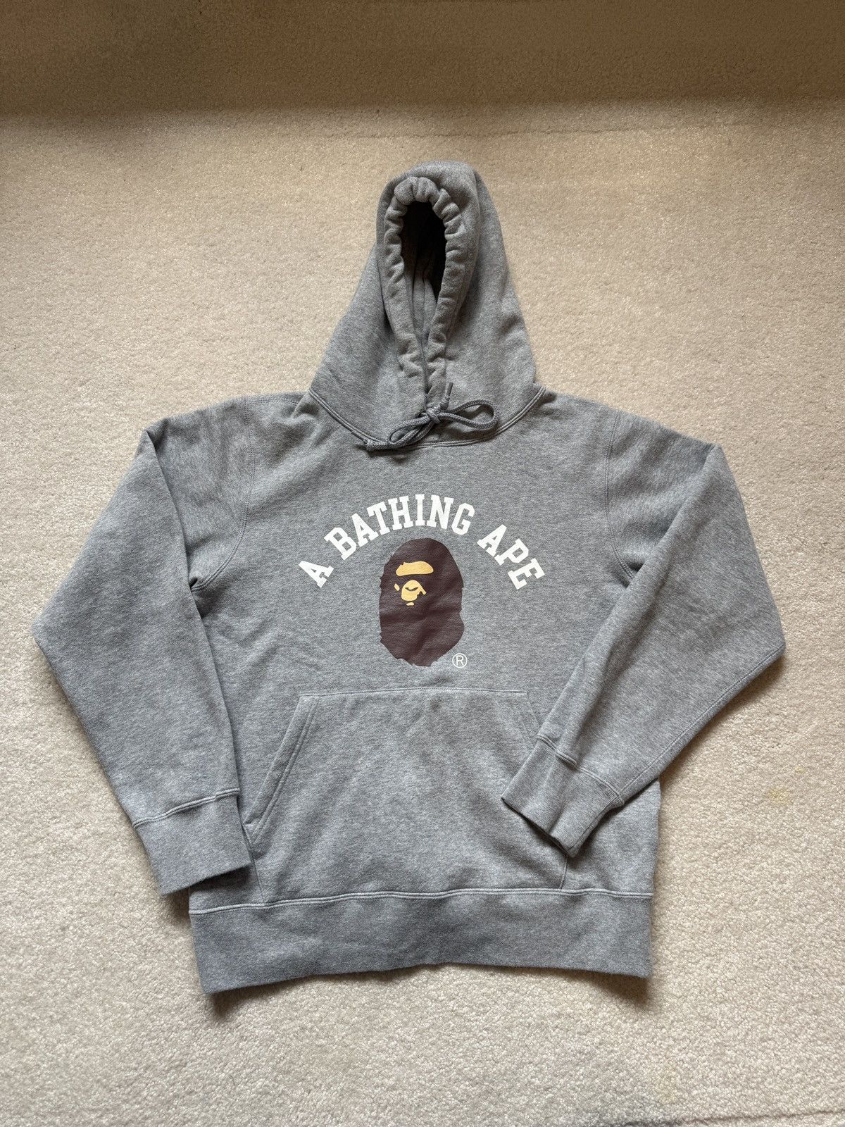 Bape A Bathing Ape Happy New Year Hooded Sweatshirt 2020 - Gray Size US M / EU 48-50 / 2 - 1 Thumbnail
