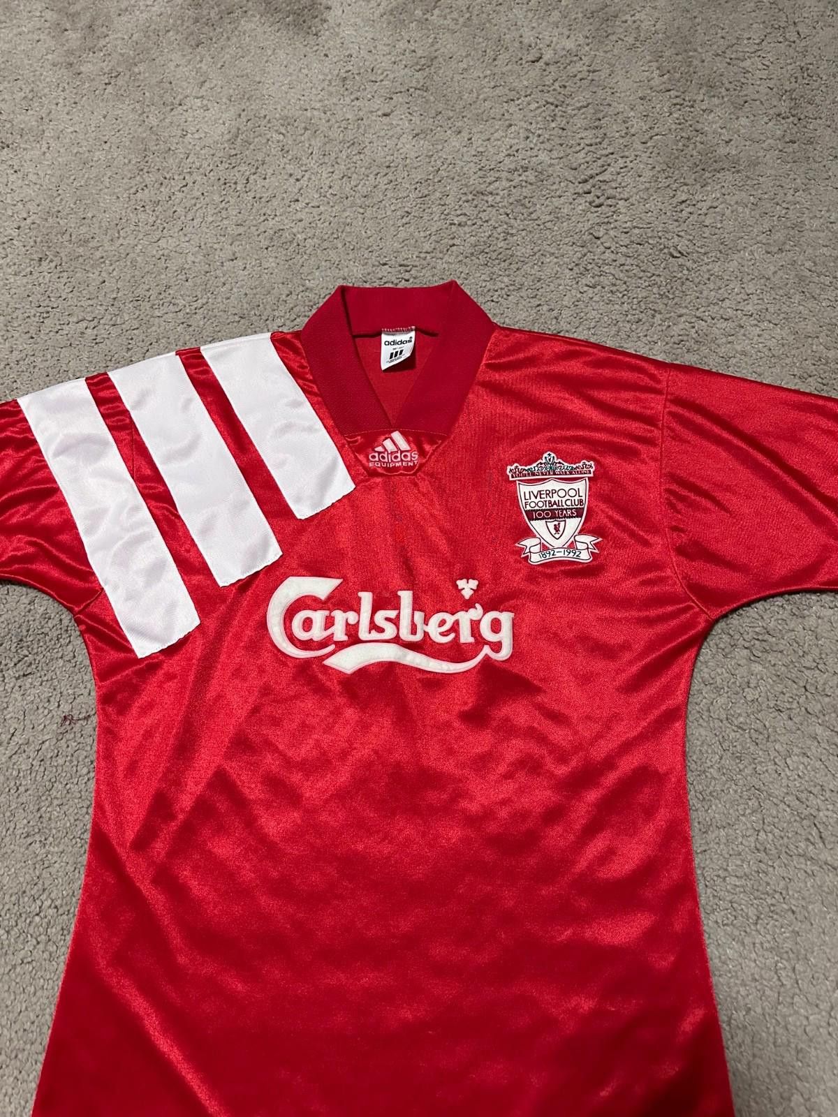 Adidas LIVERPOOL 1992/93 HOME SHIRT FOOTBALL SOCCER JERSEY Sz 38/40 Size US M / EU 48-50 / 2 - 3 Thumbnail