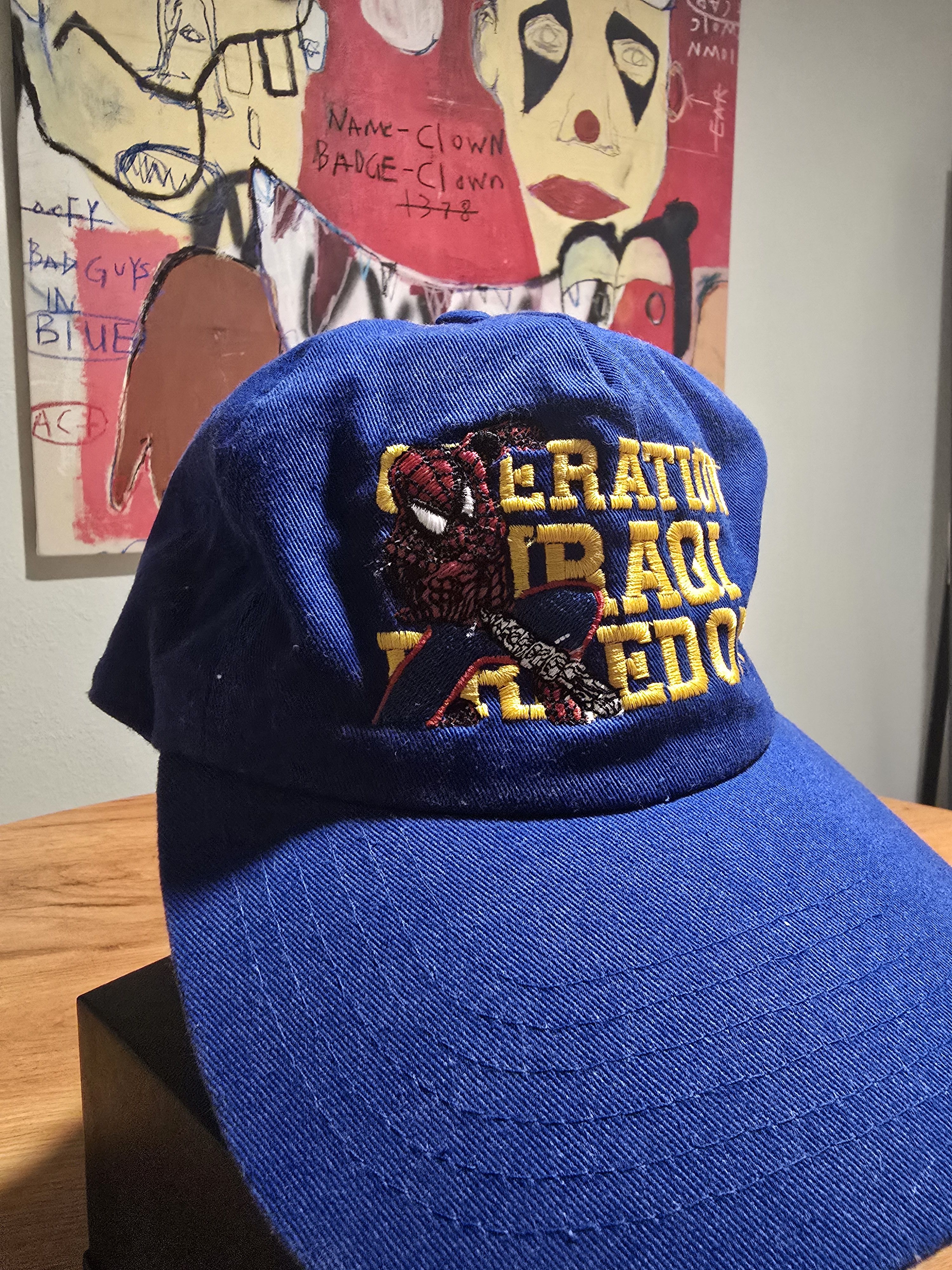 Vintage Vintage Operation Iraqi Freedom (Spiderman) Hat Size ONE SIZE - 2 Thumbnail
